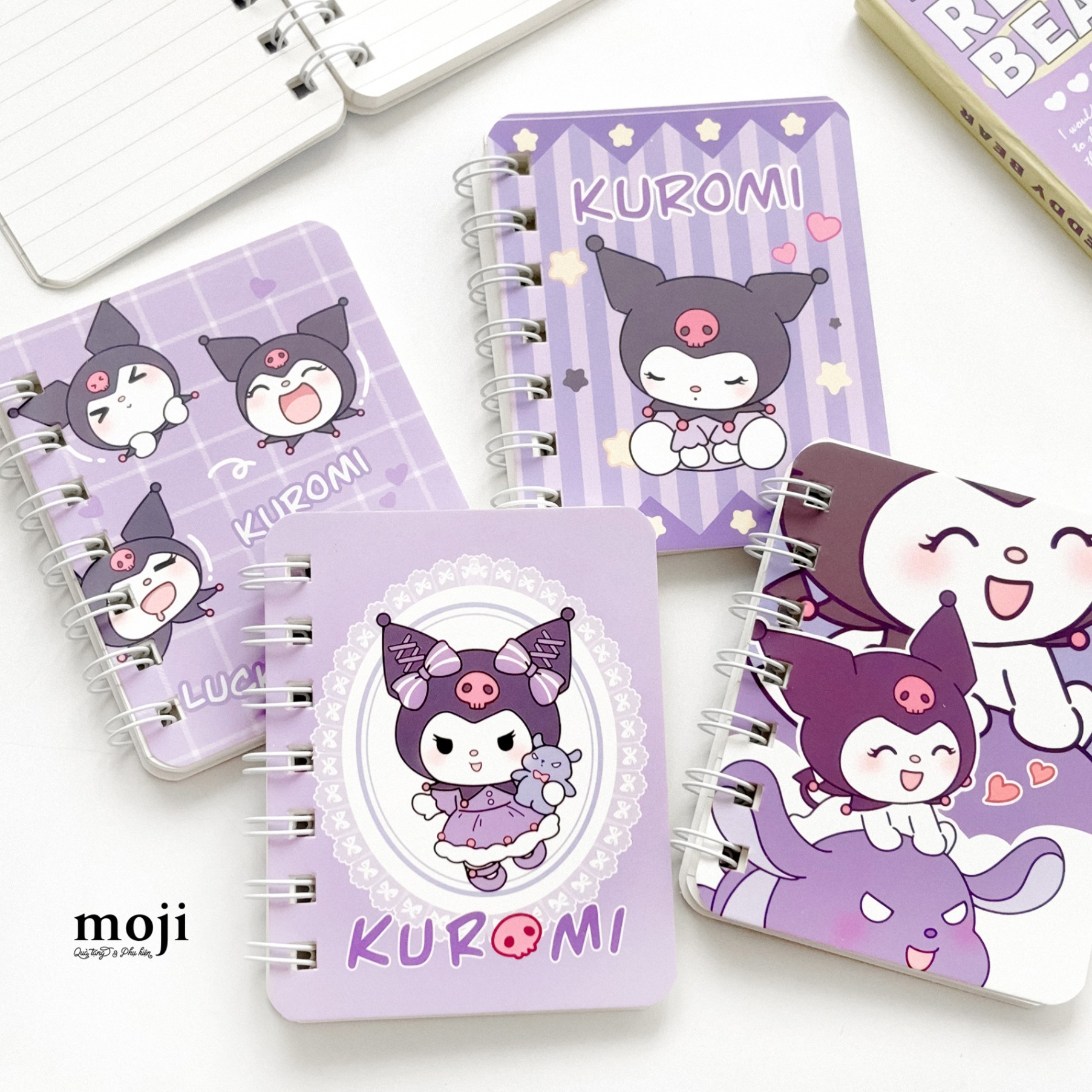 Sổ vở lò xo mini MJ Sanrio family Kuromi little friend star 8x10