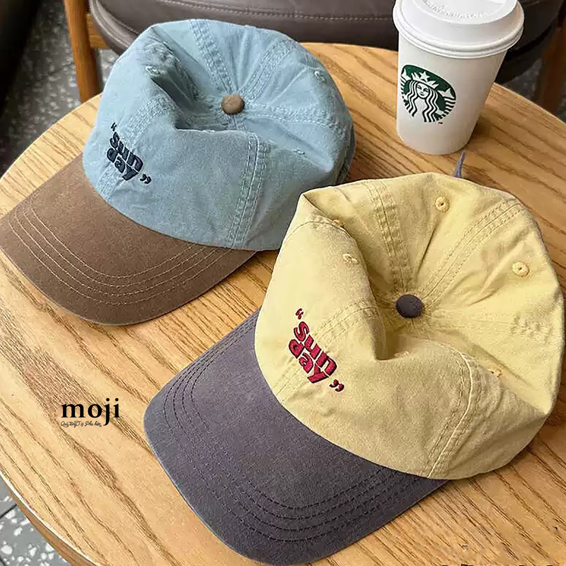 Mũ nón lưỡi trai sunday phối màu