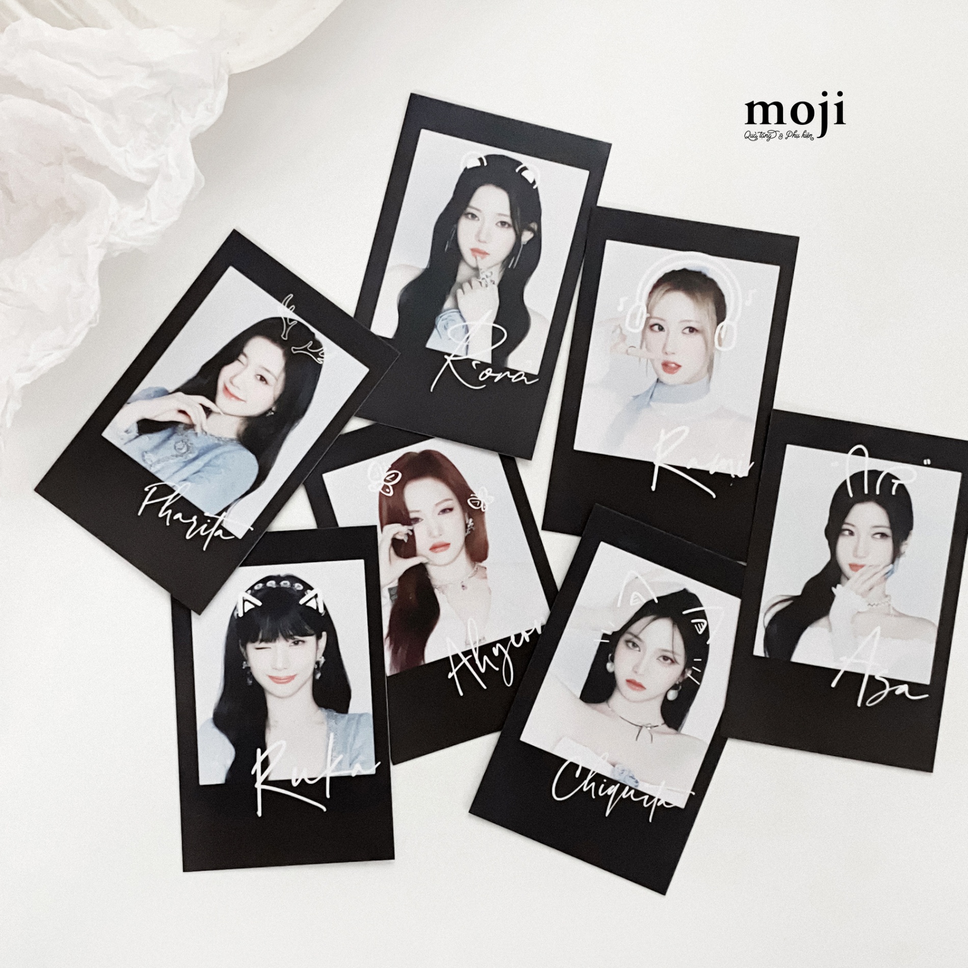 Card Polaroid idol BABYMONSTER FOREVER chữ ký 16072024 set7