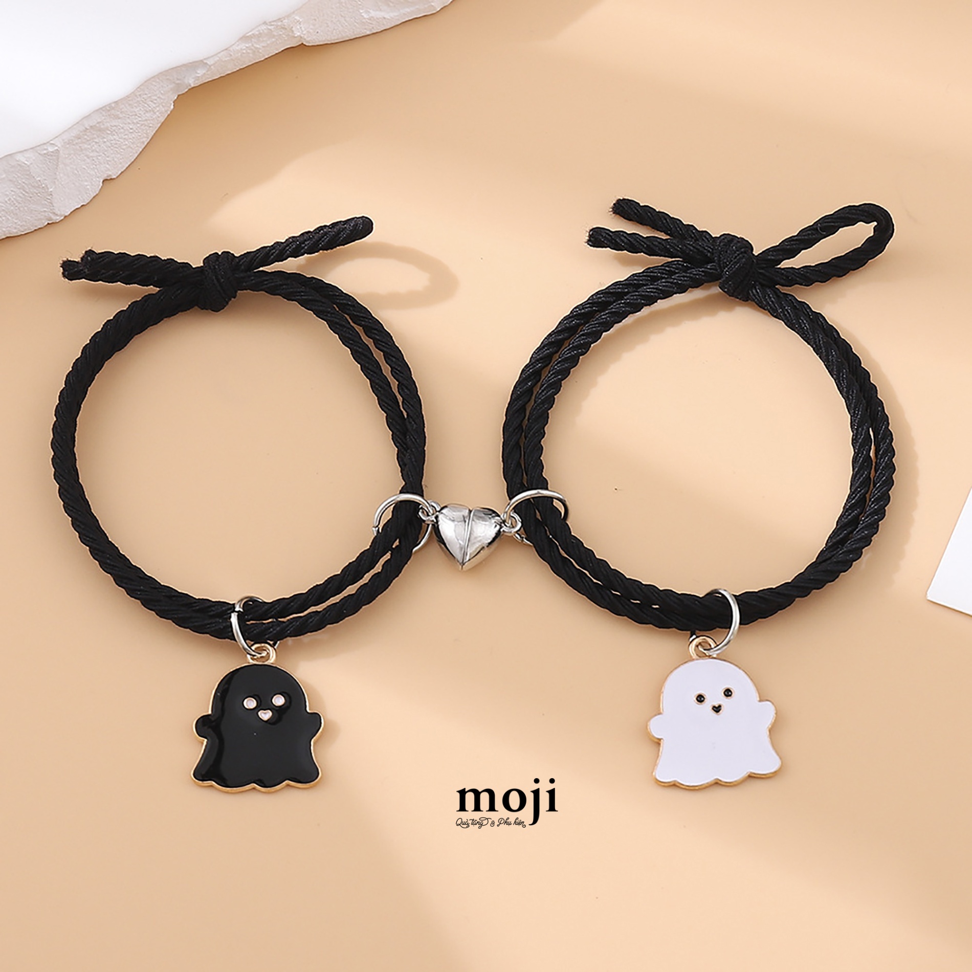 Vòng tay set2 đa năng Couple ghost heart nam châm