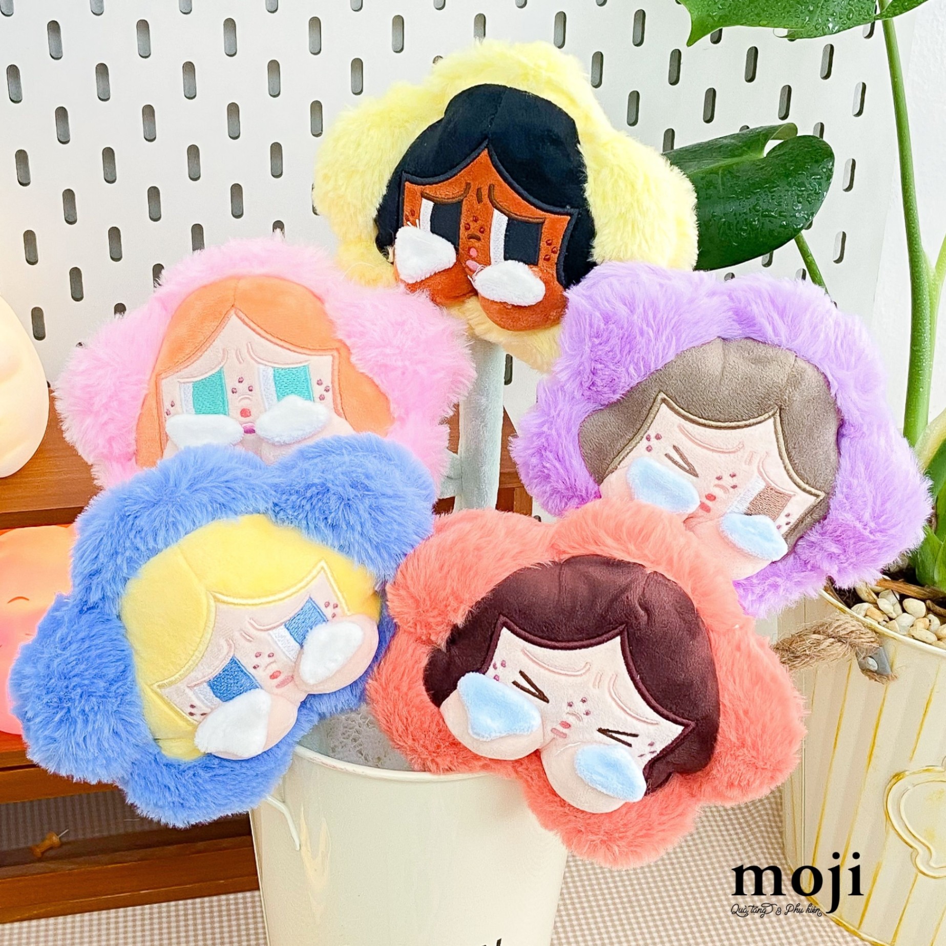 Hoa gấu bông lẻ unoff Crybaby face 30cm
