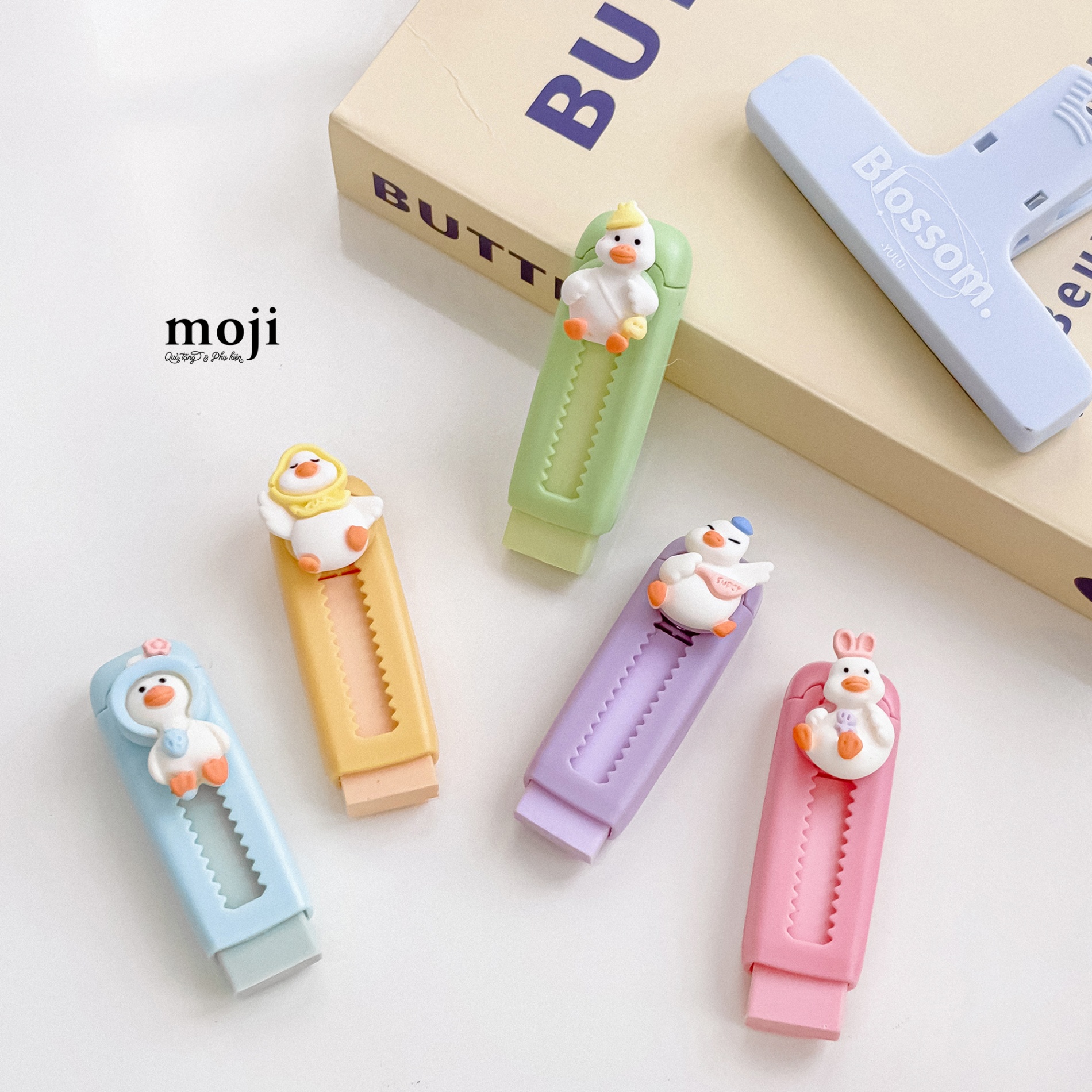 Cục tẩy gôm Cute duck flower kèm phụ kiện