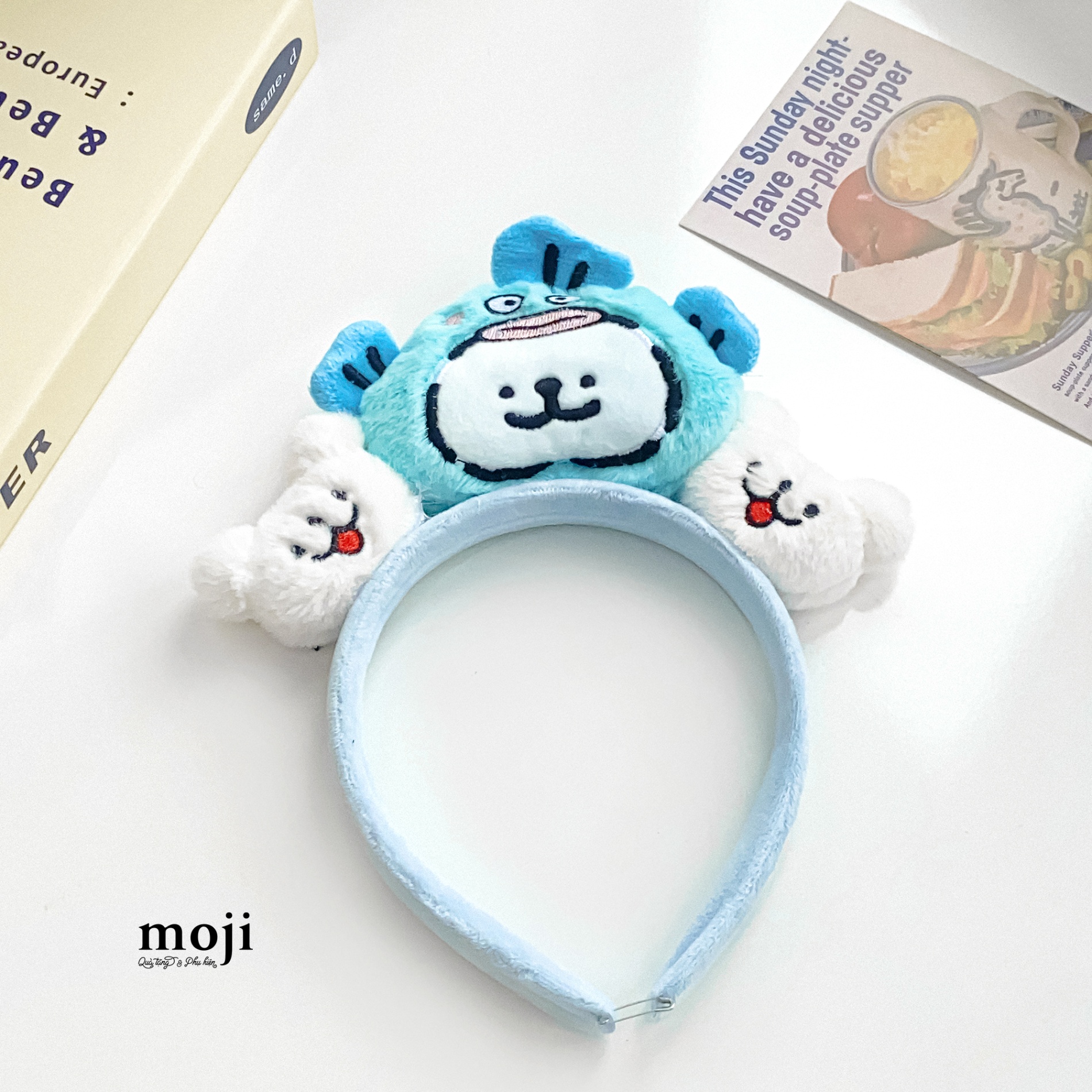 Băng đô bờm Cute dog cosplay Sanrio family Hangyodon face