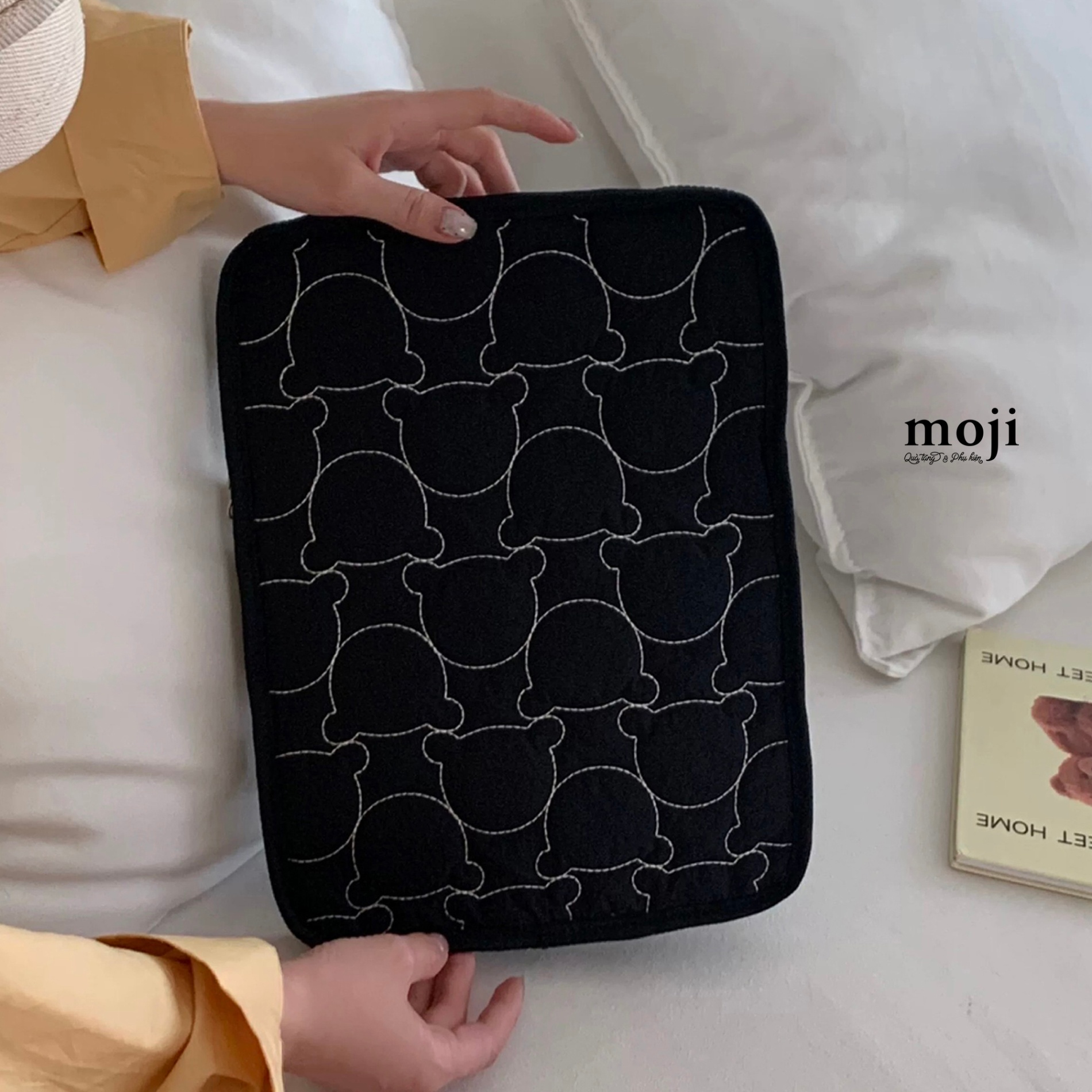 Đựng laptop 13inch Baby bear face chống sốc cao cấp 26x35
