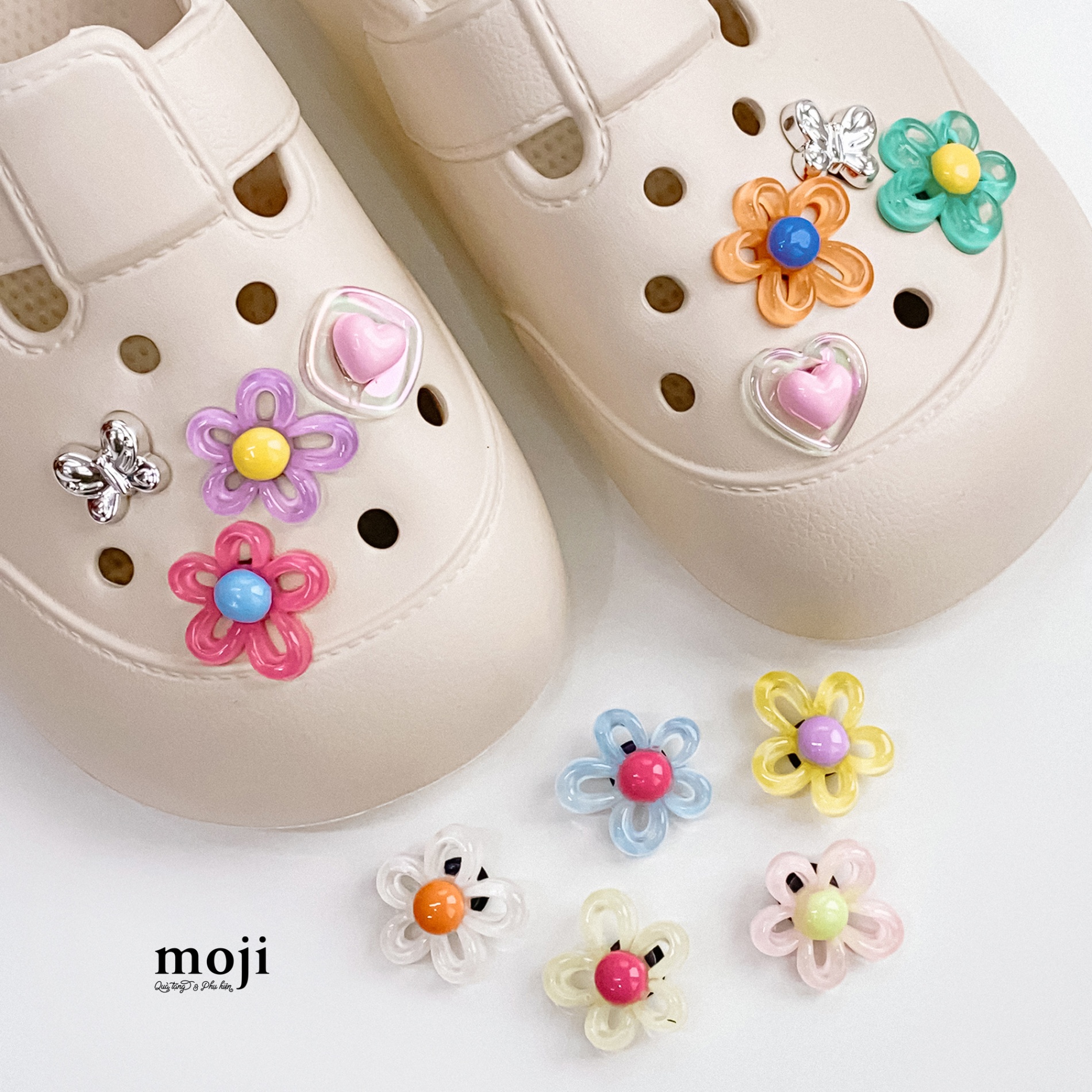Jibbitz crocs Flower heart butterfly set13