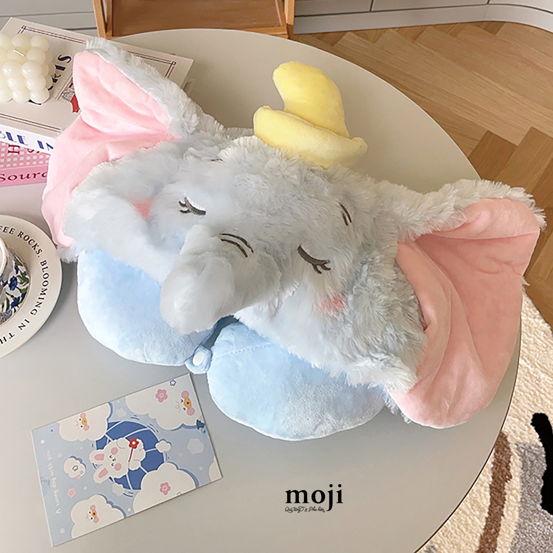 Gấu bông chữ U có mũ Elephant chú voi ngủ