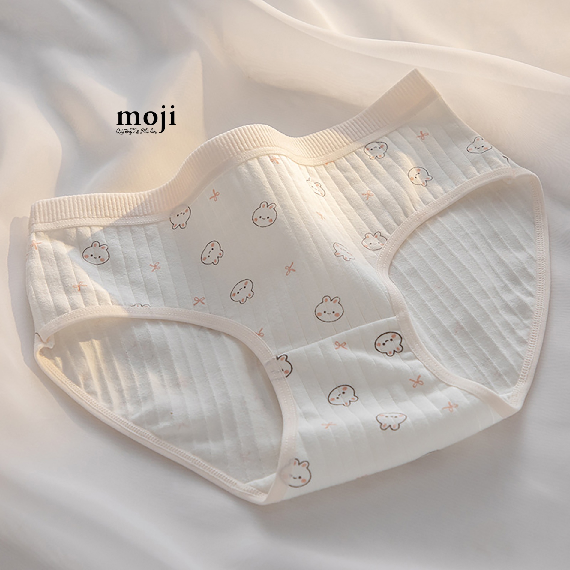 Quần chip MJ Little rabbit face bow nơ vân sọc