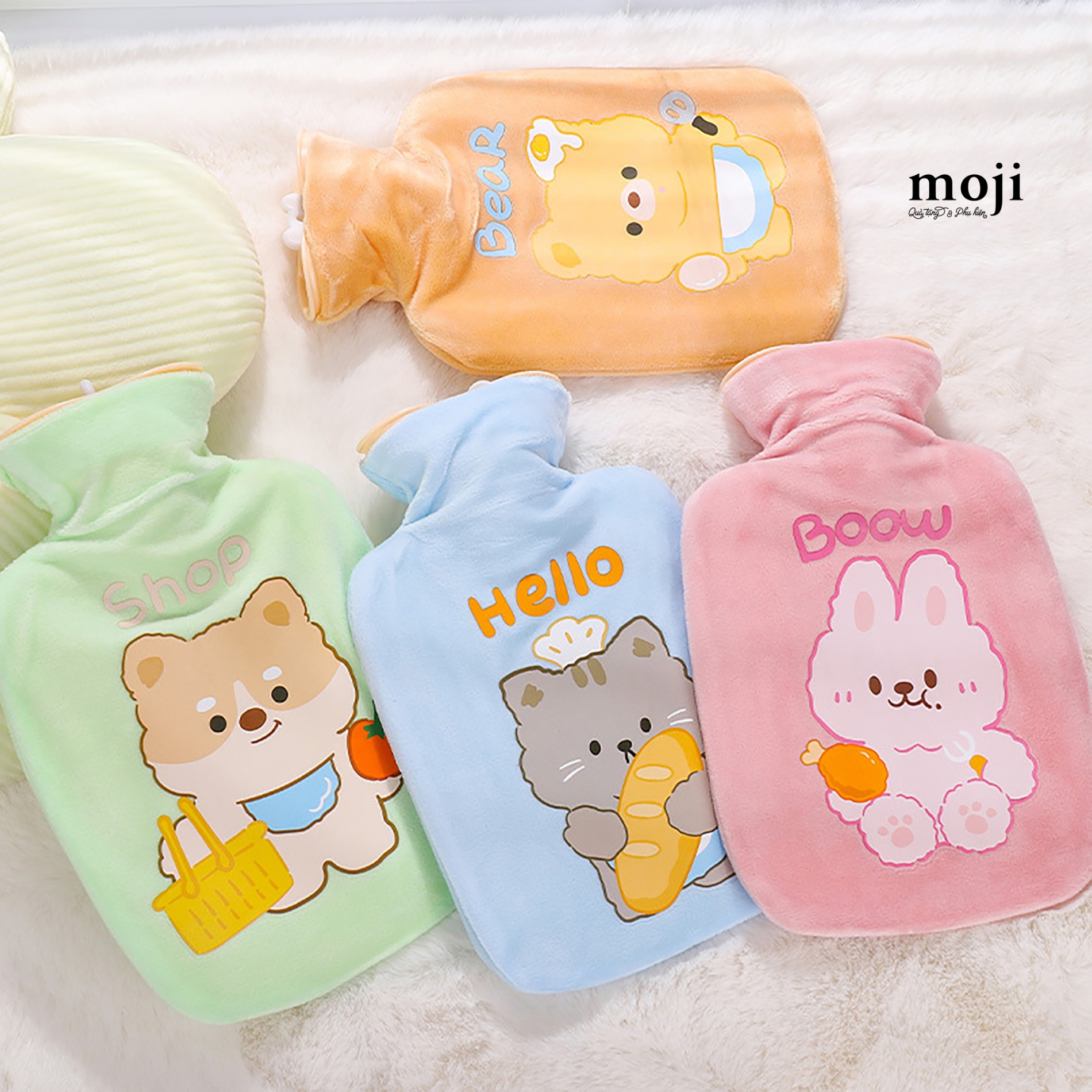 Túi chườm giữ nhiệt bọc vải Animal chef love fruit food 13x20