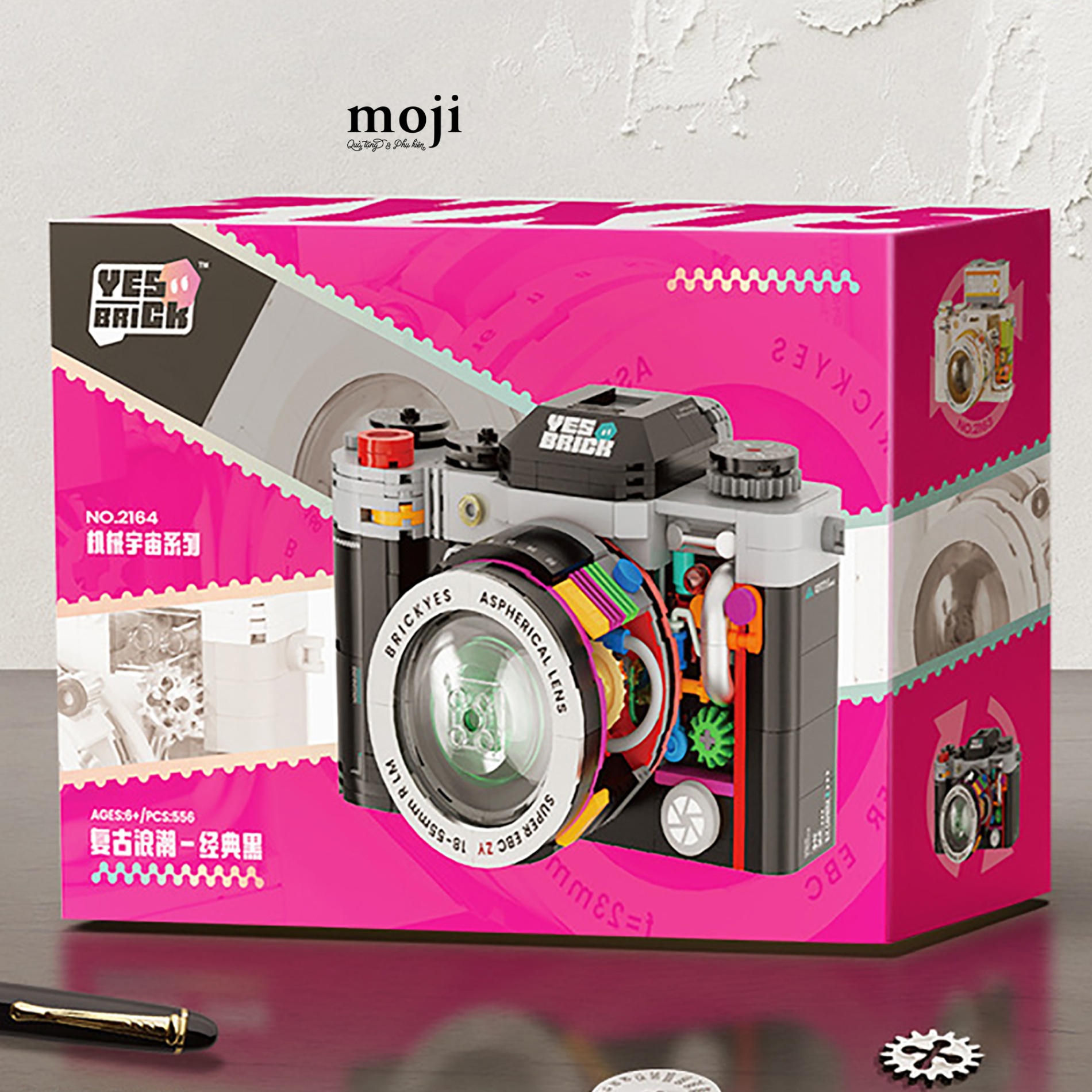 Đồ chơi xếp hình Máy ảnh brick 8x9x11