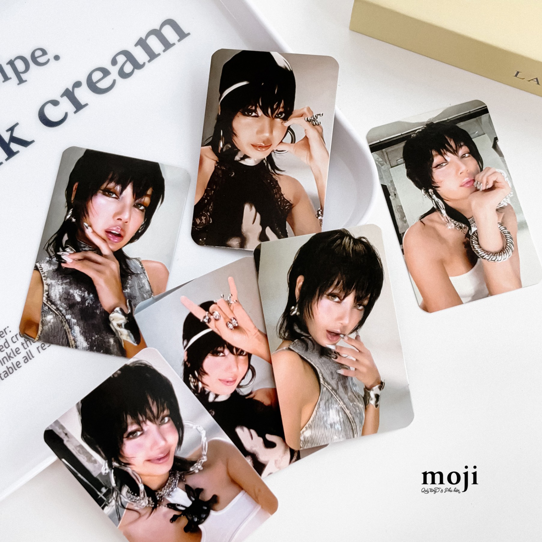 Card album idol BLACKPINK Lisa Rockstar set6