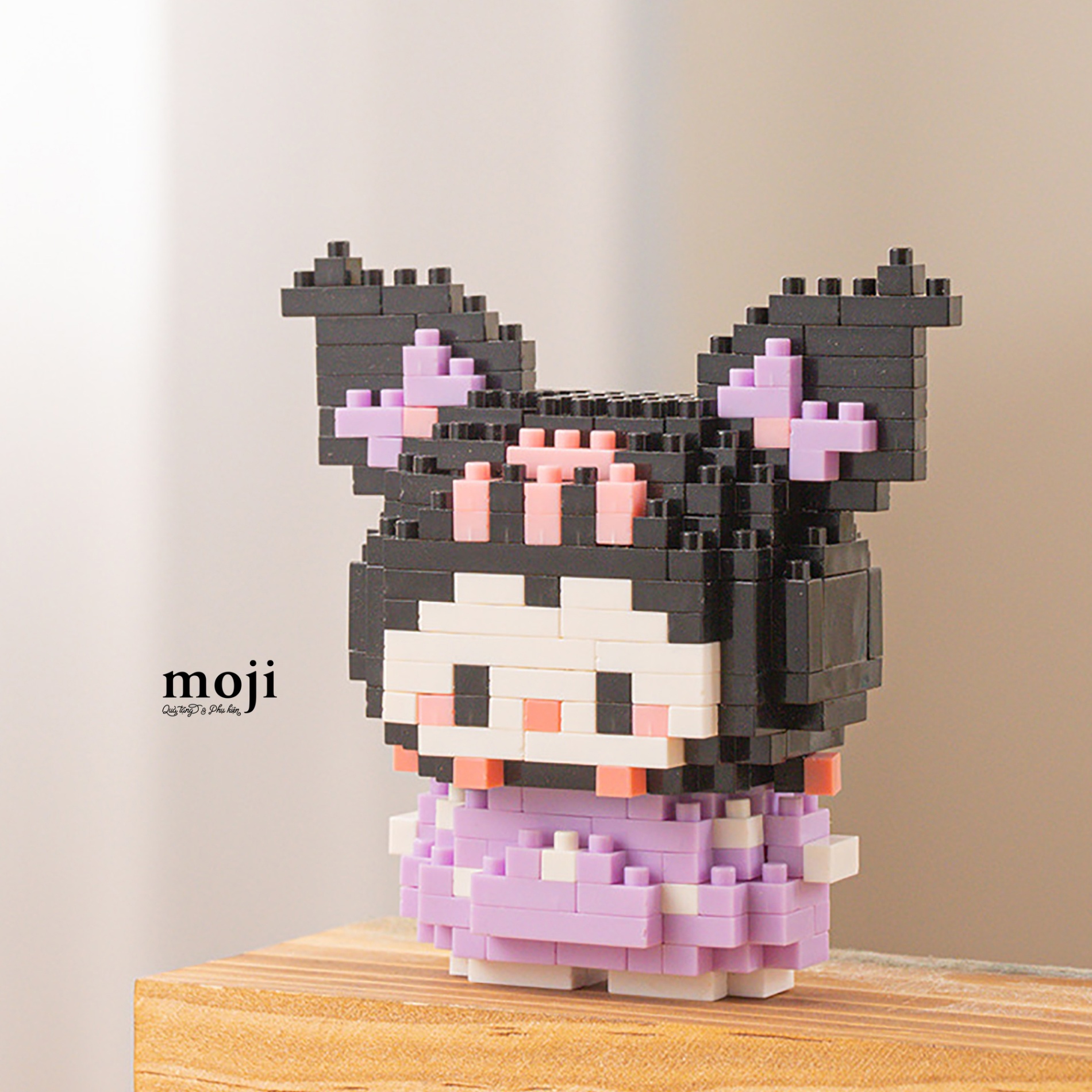 Đồ chơi xếp hình Sanrio family Kuromi bow nơ 4x7x7