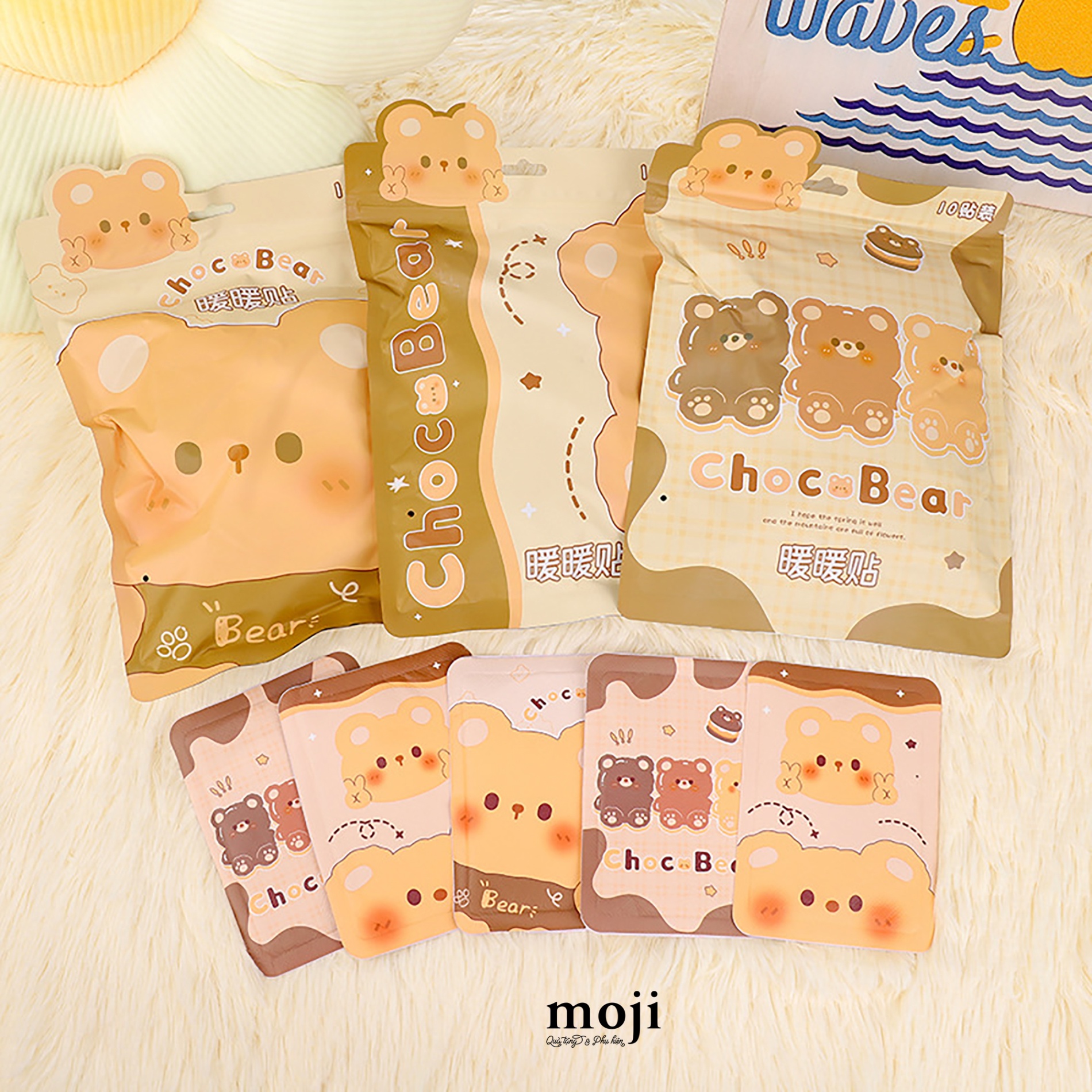 Miếng dán tăng nhiệt Choco bear say hi set10