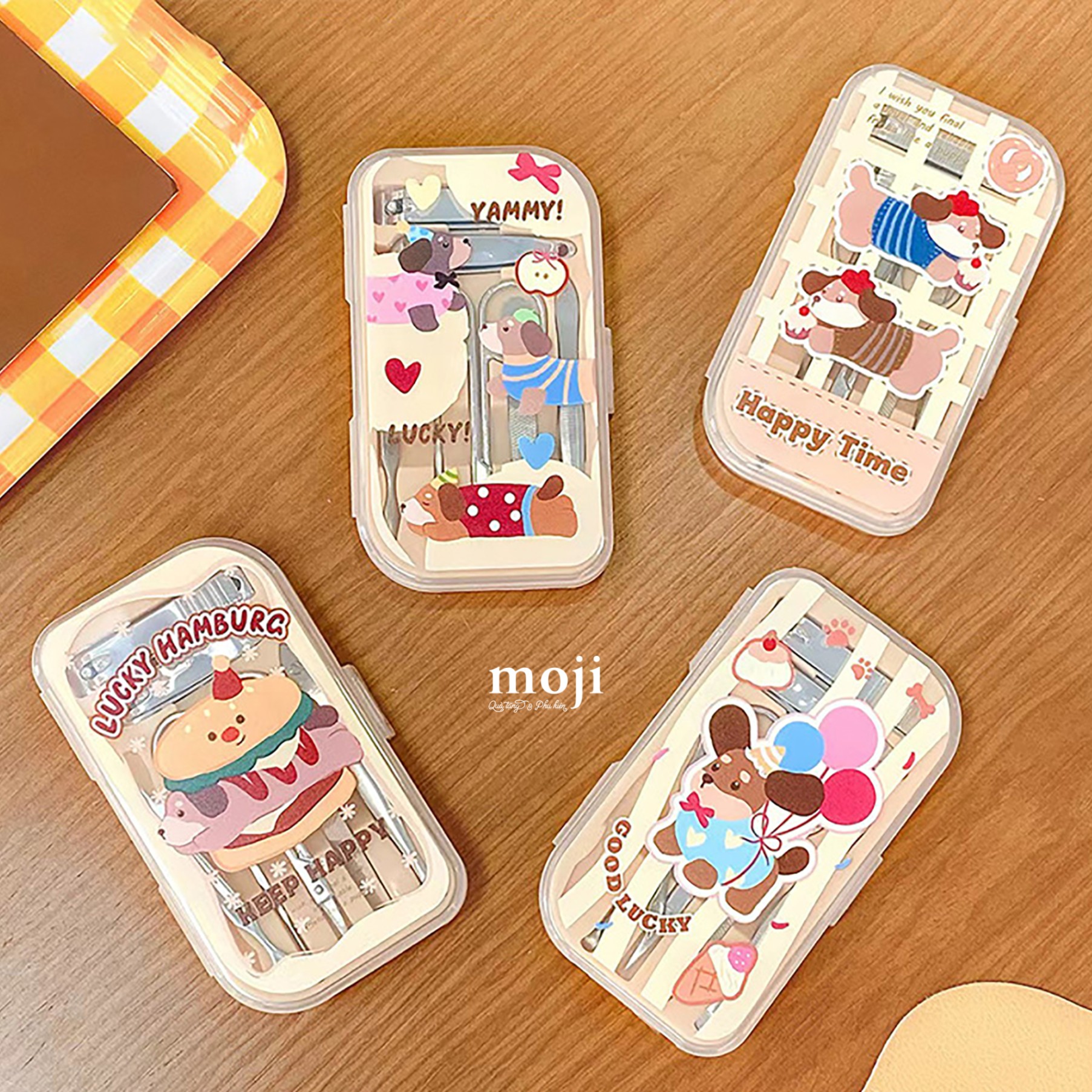 Bộ bấm móng tay cá nhân Dachshund dog food set7