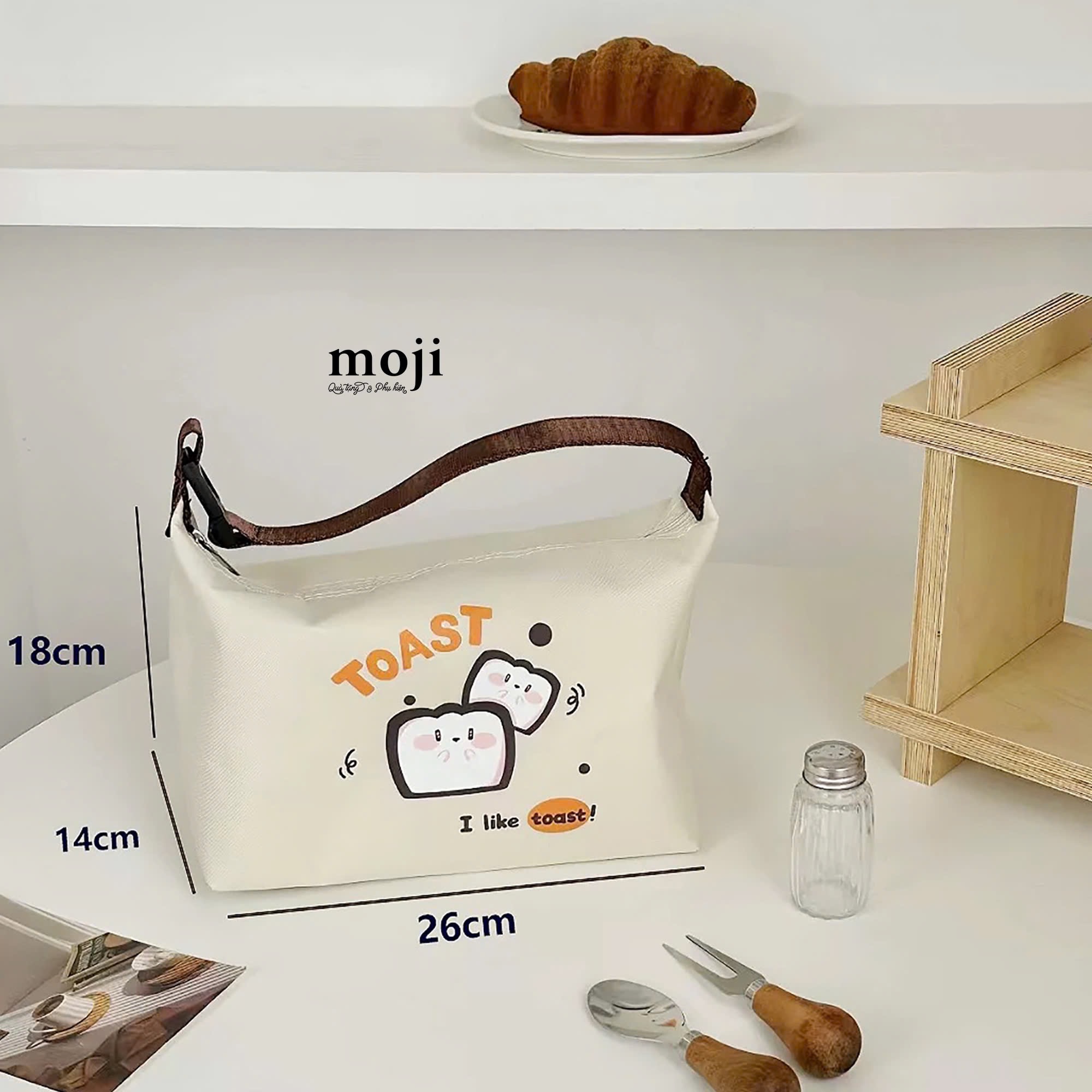 Túi đựng cơm giữ nhiệt I like toast 14x18x26
