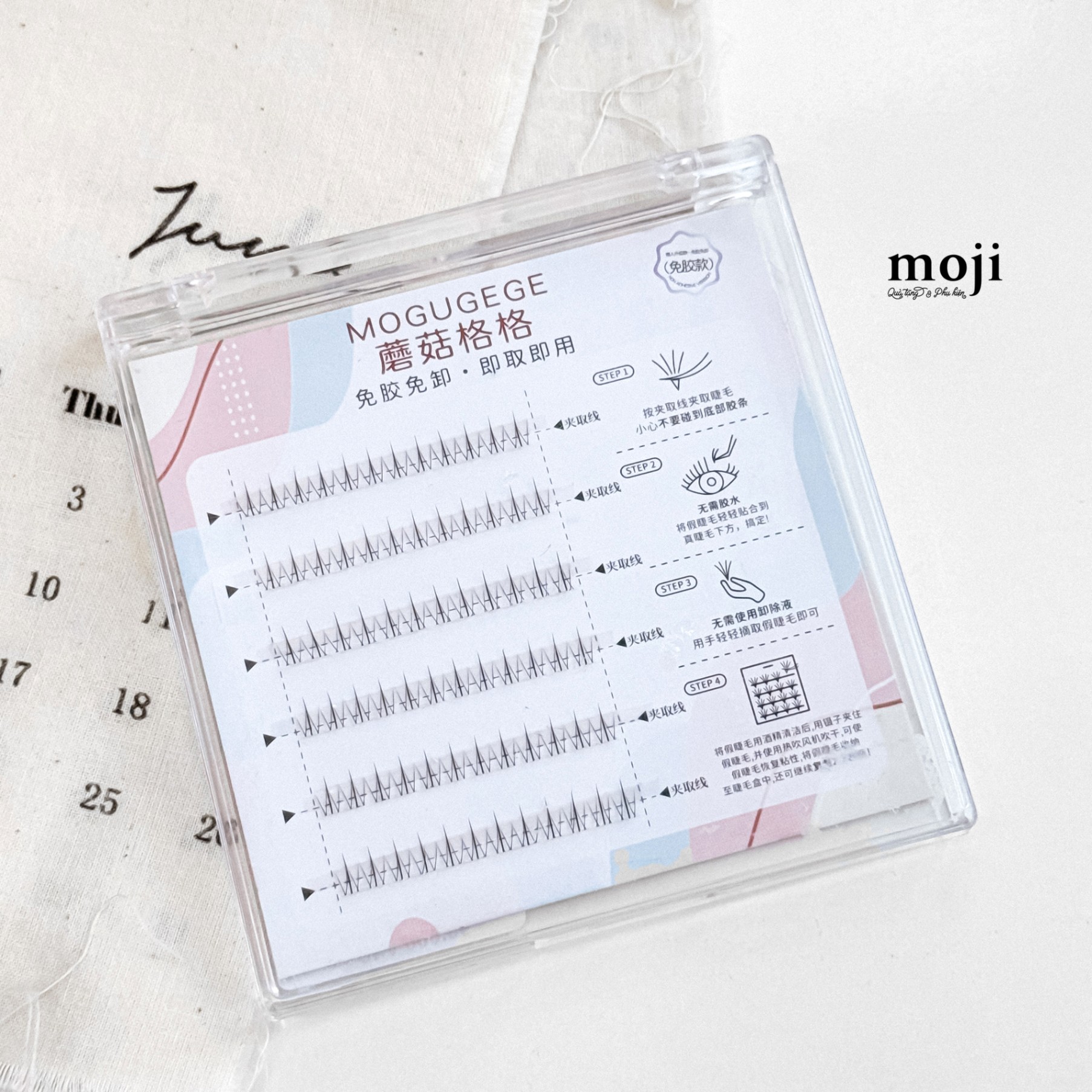 Mi giả trang điểm dạng chùm Ngọc lửa nhỏ set72