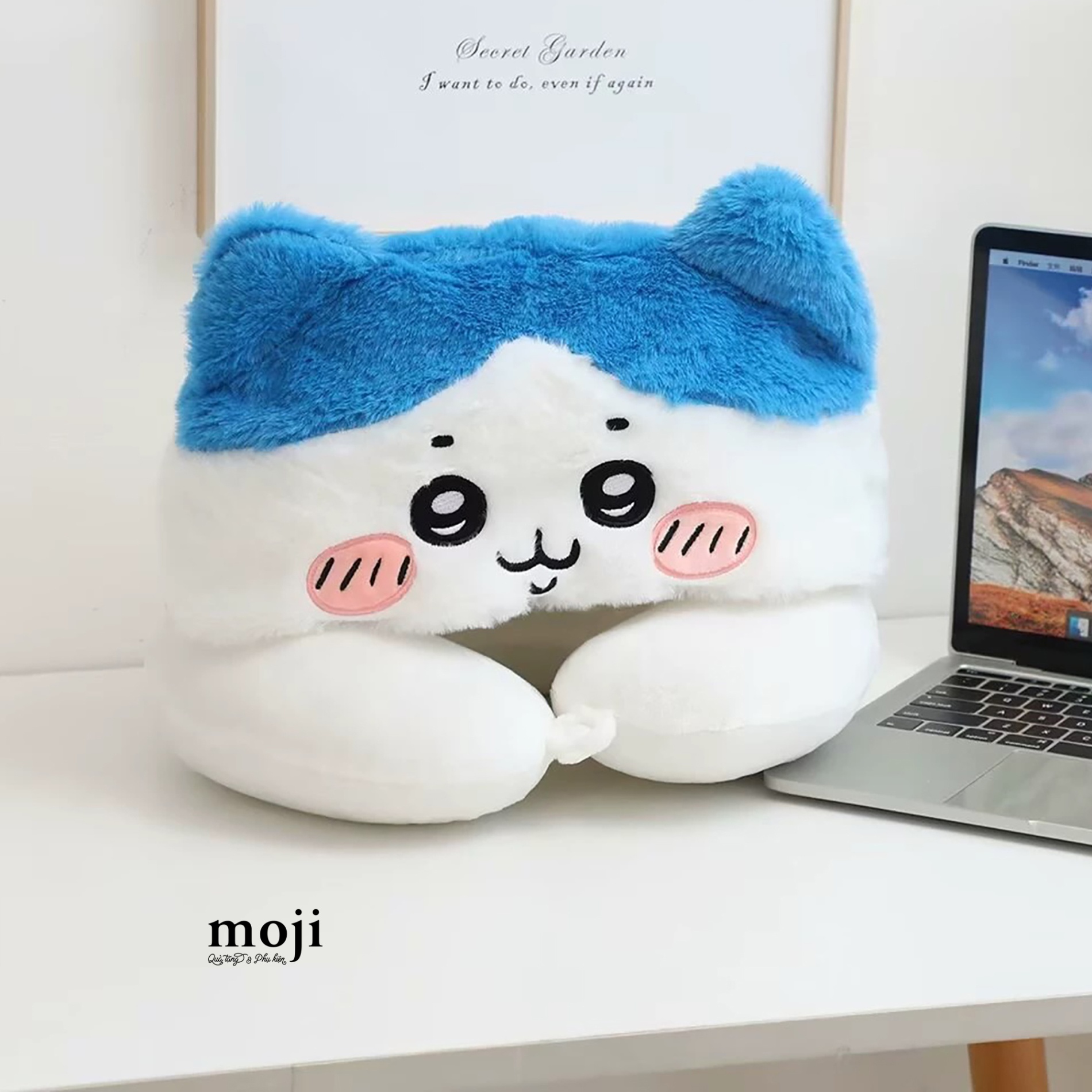 Gấu bông chữ U có mũ Chiikawa Hachiware lông xù có tai