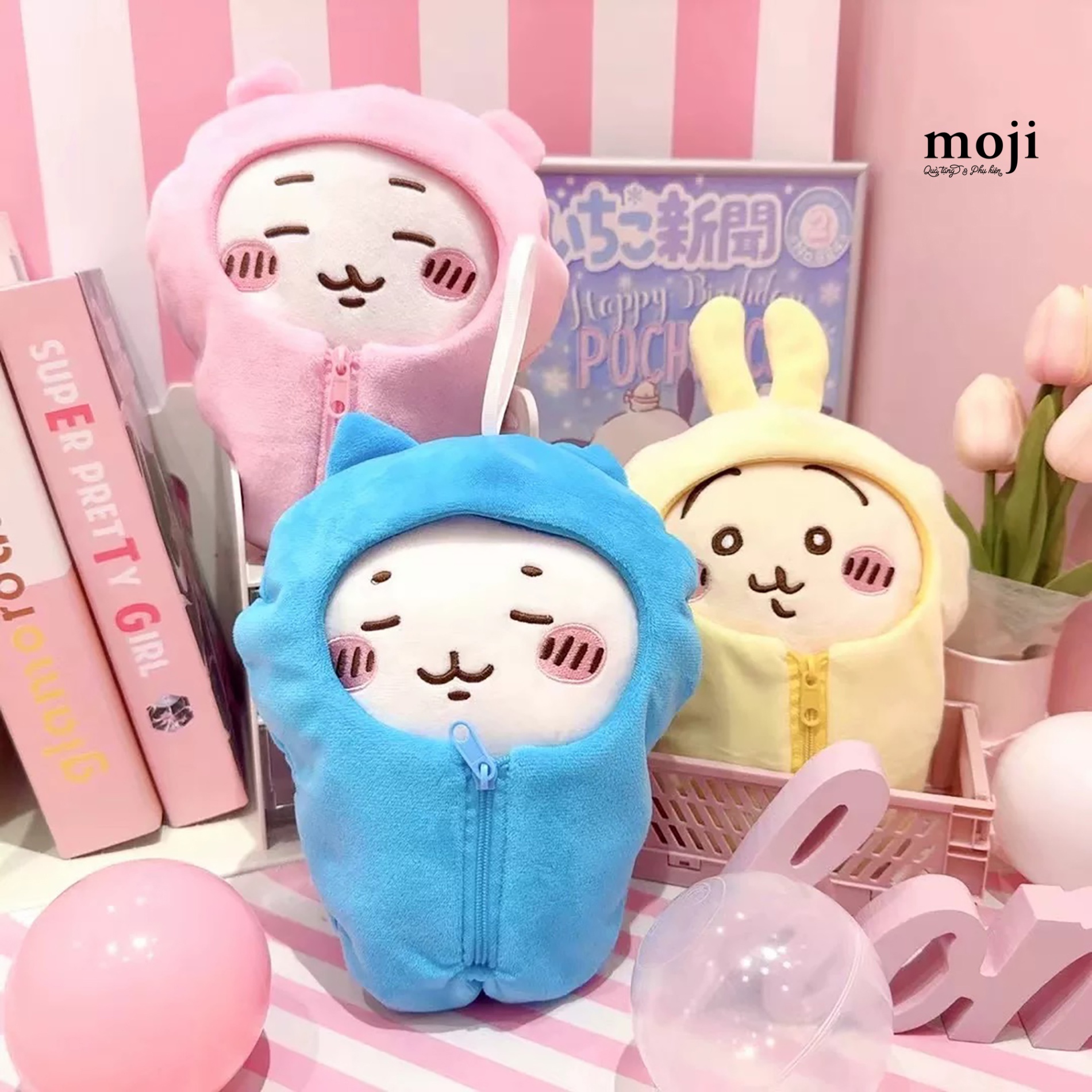 Móc khóa nhồi bông Chiikawa cosplay cute animal có tai