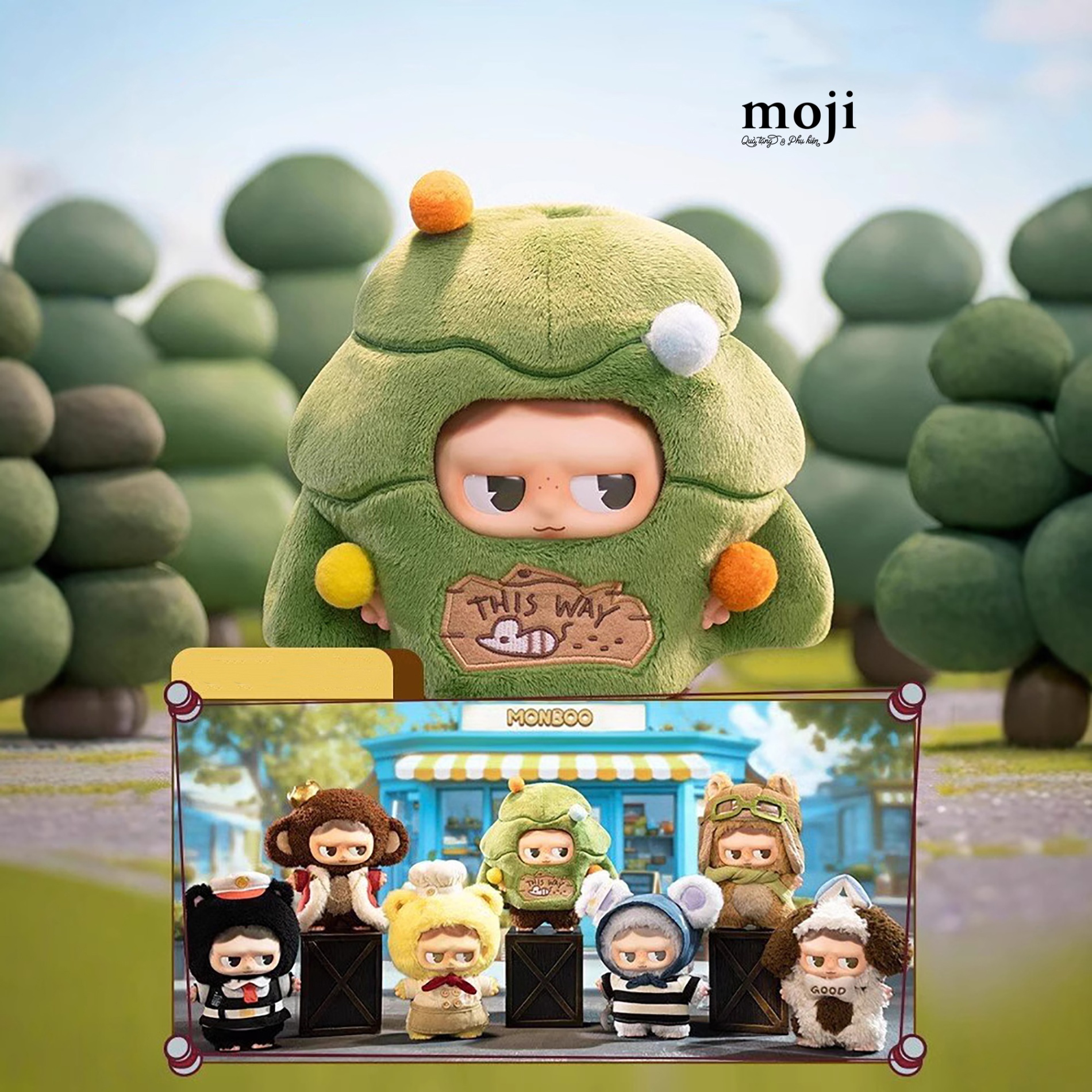 Blindbox official TOYCITY Monboo Forest town
