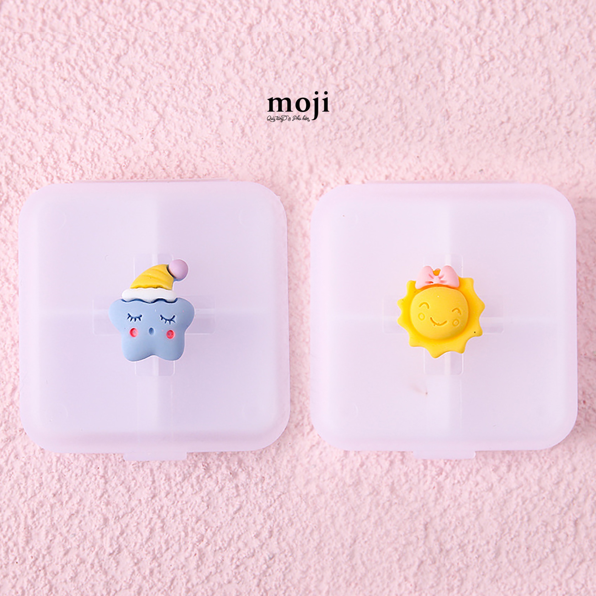 Hộp đựng thuốc 4 ngày Sun star cute face 6x6