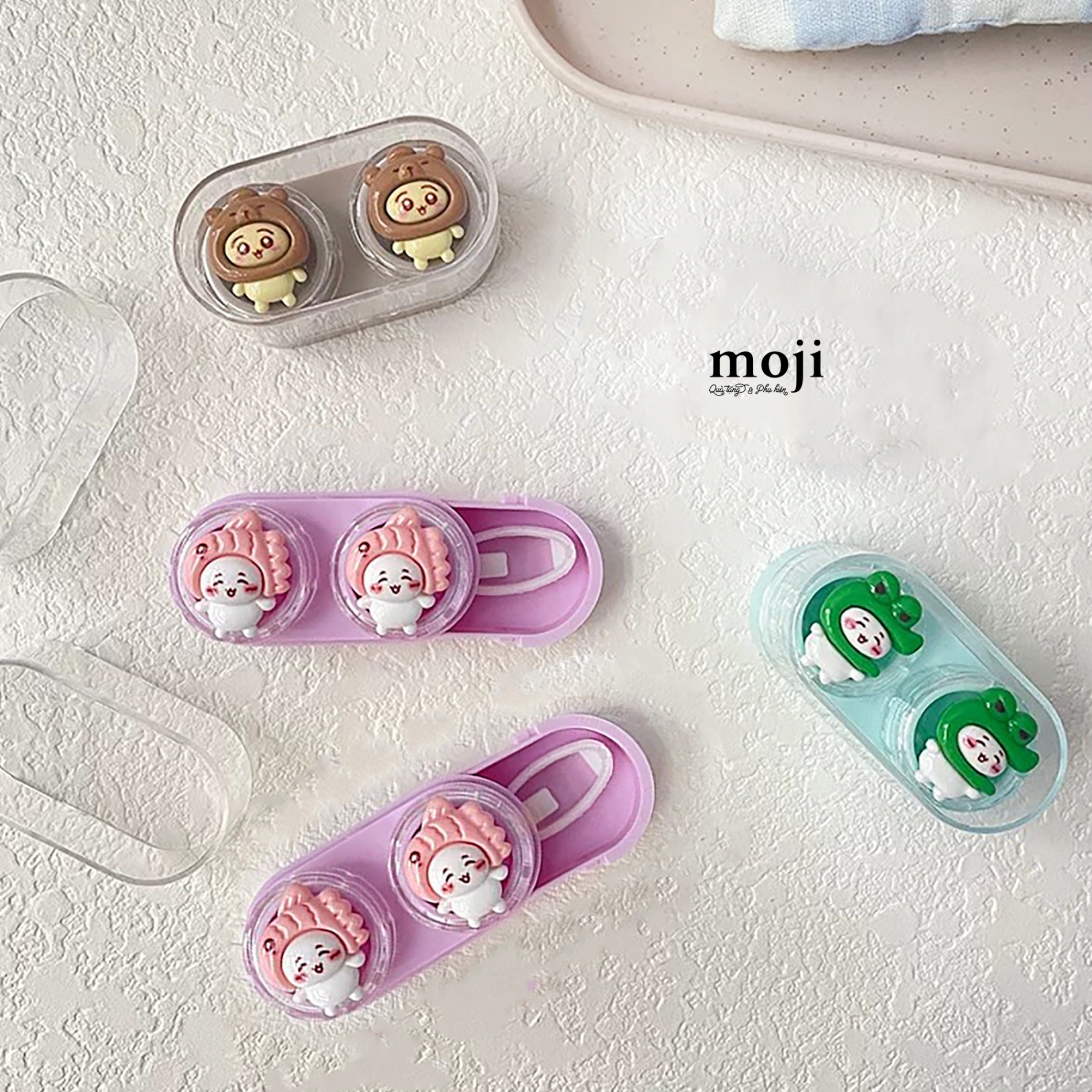 Hộp đựng lens Chiikawa cosplay animal đứng