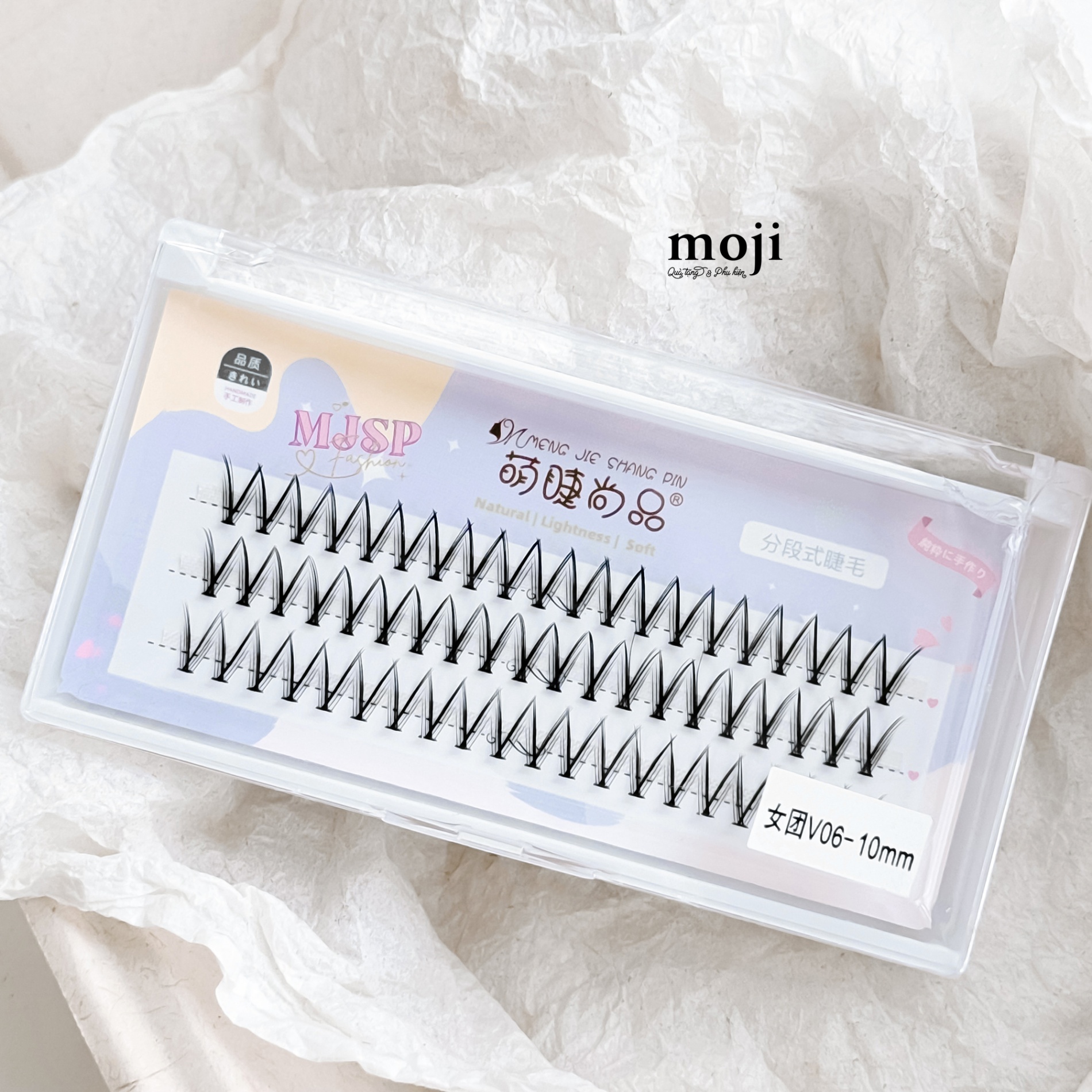 Mi giả trang điểm dạng chùm Chữ V set60