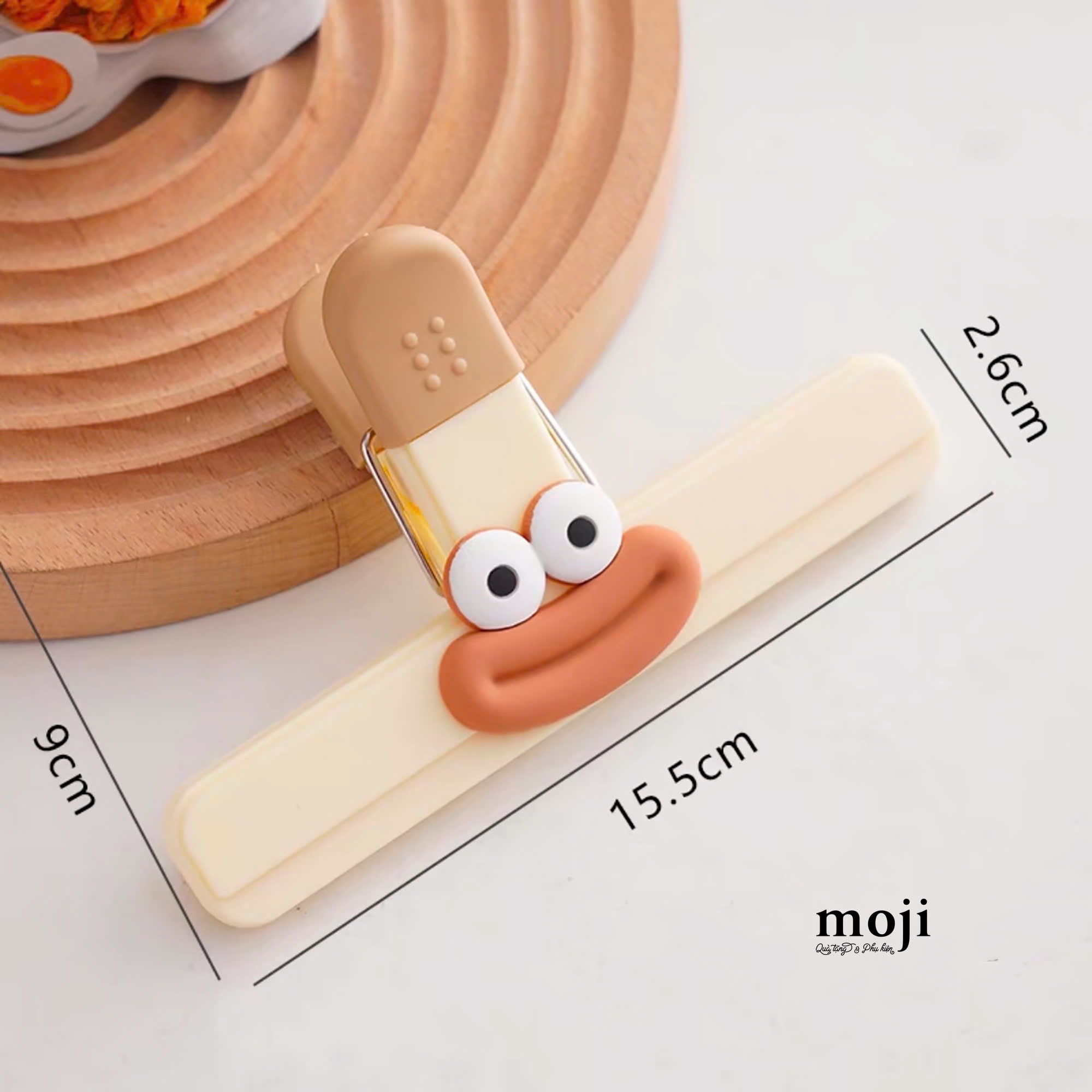 Kẹp miệng túi đa năng Funny vibes face môi dày phối màu