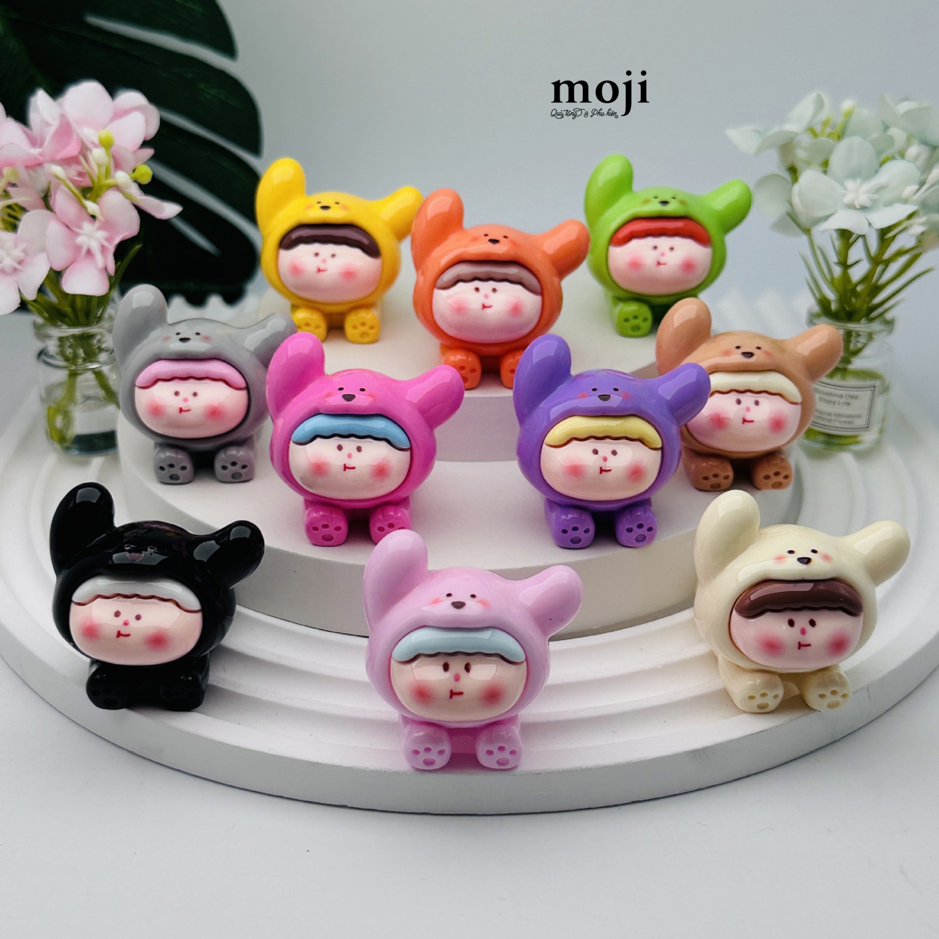 Blindbox túi mù Moi cún má hồng có tai bay 4cm
