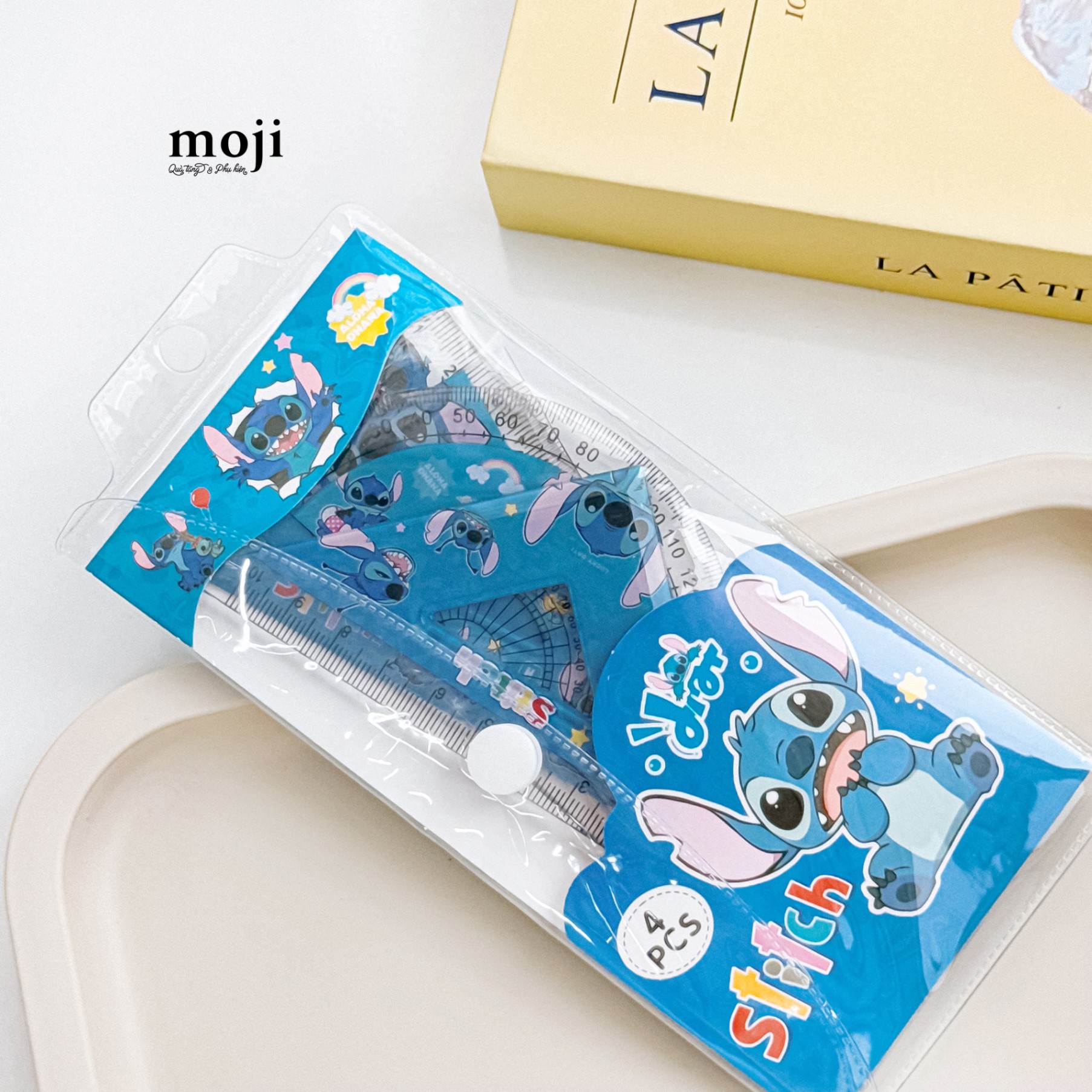 Bộ thước kẻ Stitch happy 15cm