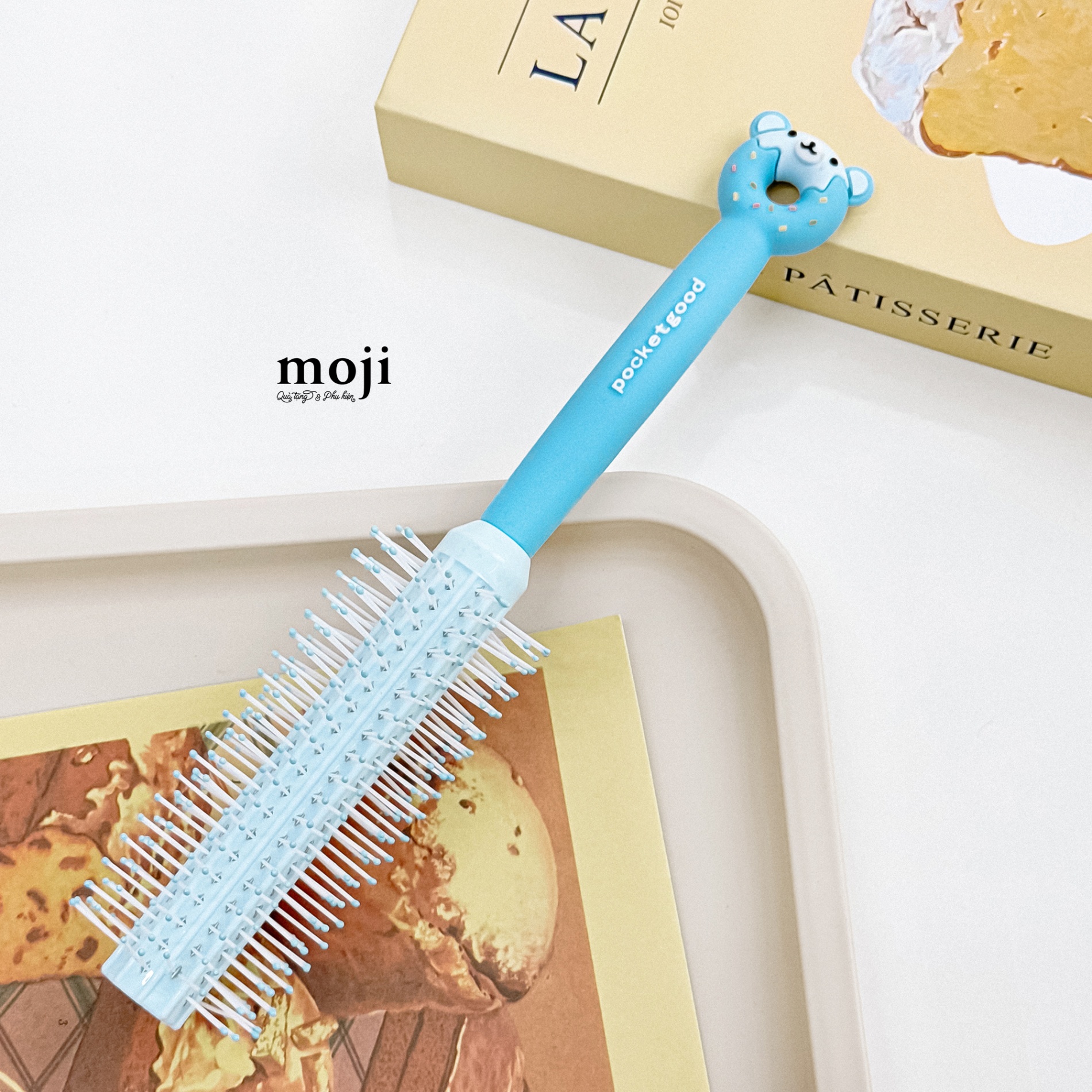 Lược giúp sấy tóc Cute animal donut pocketgood