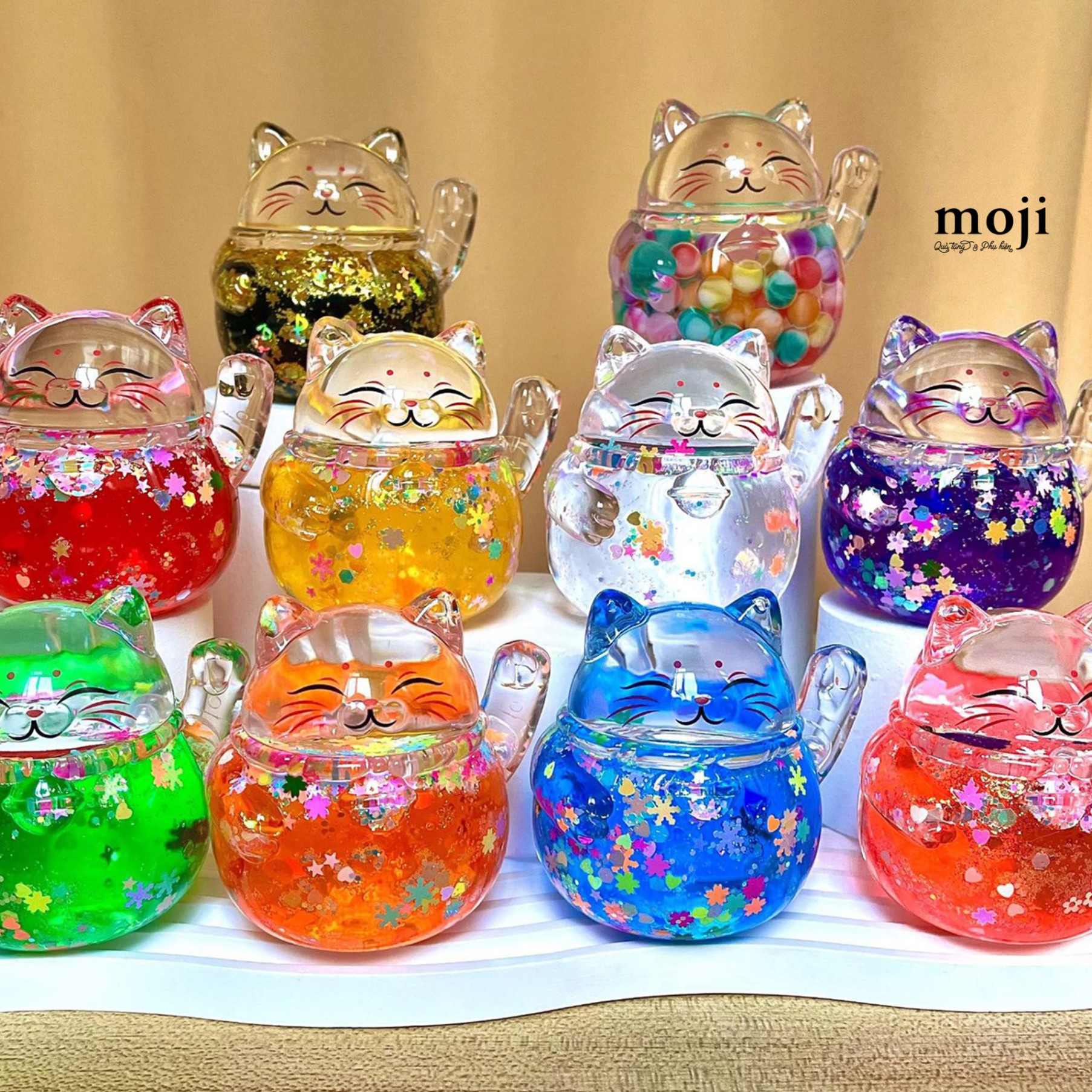 Blindbox túi mù Mèo may mắn nước 6x7