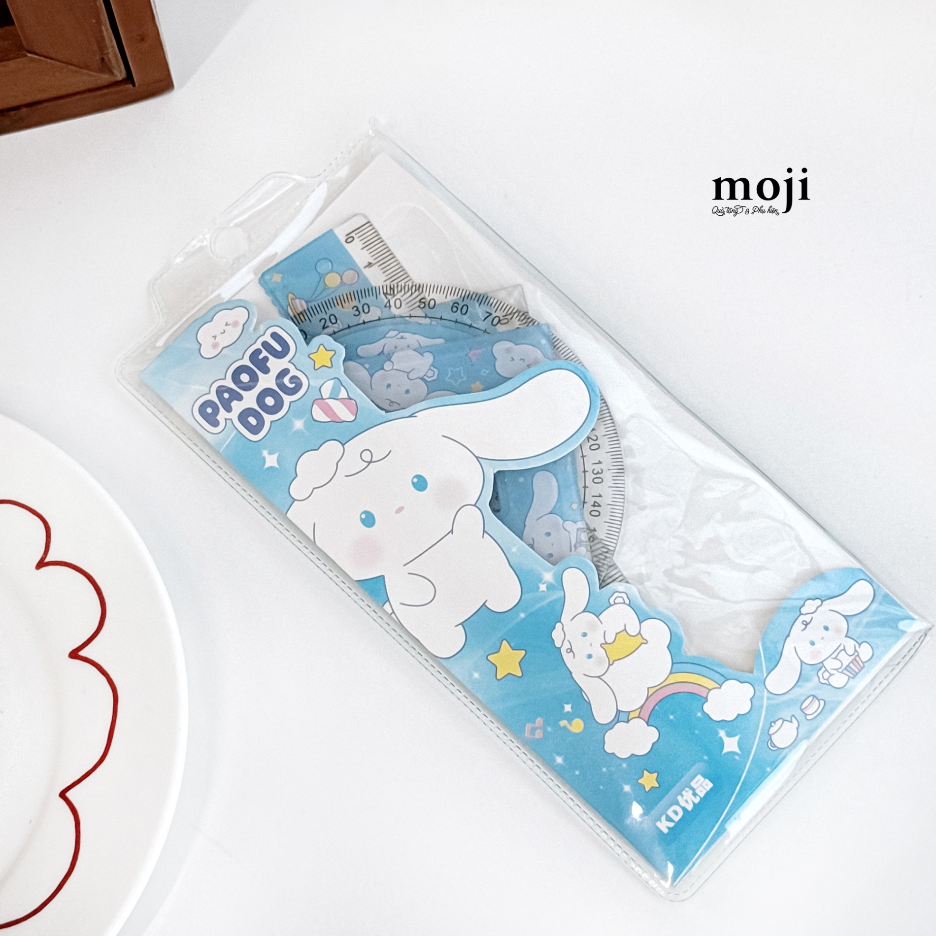 Bộ thước kẻ Sanrio family Cinnamoroll rainbow 15cm