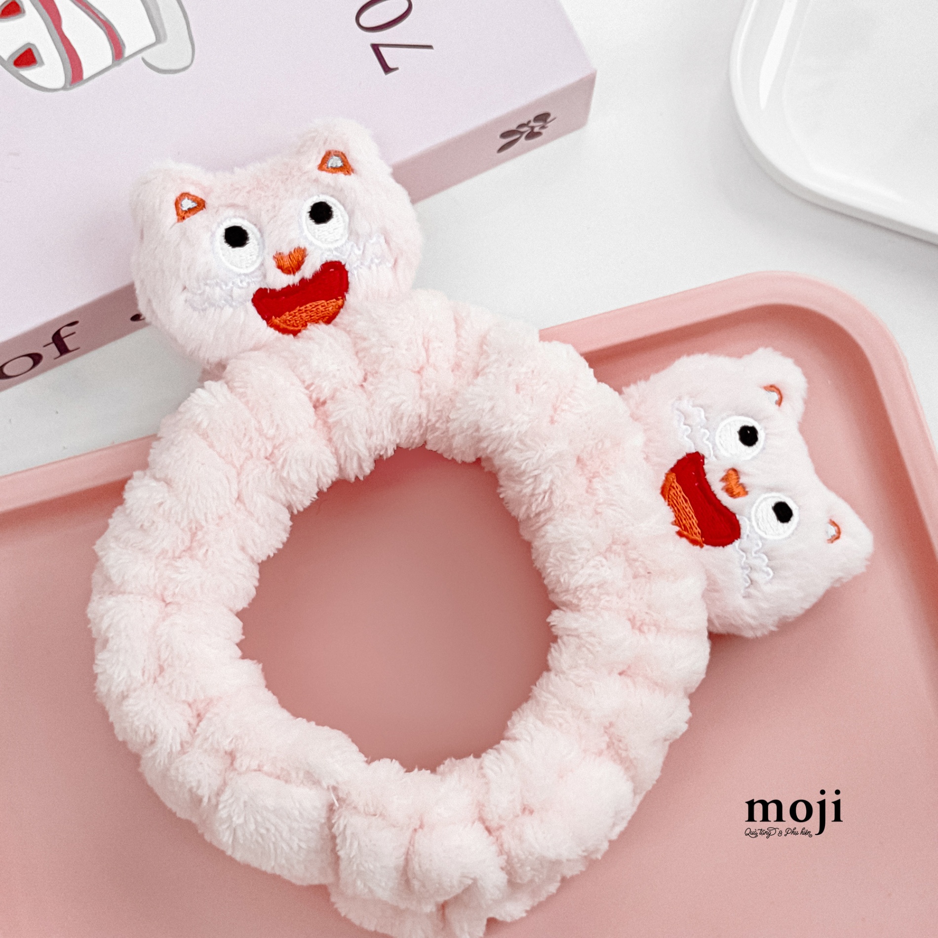 Băng đô make up Double cat face mèo biểu cảm