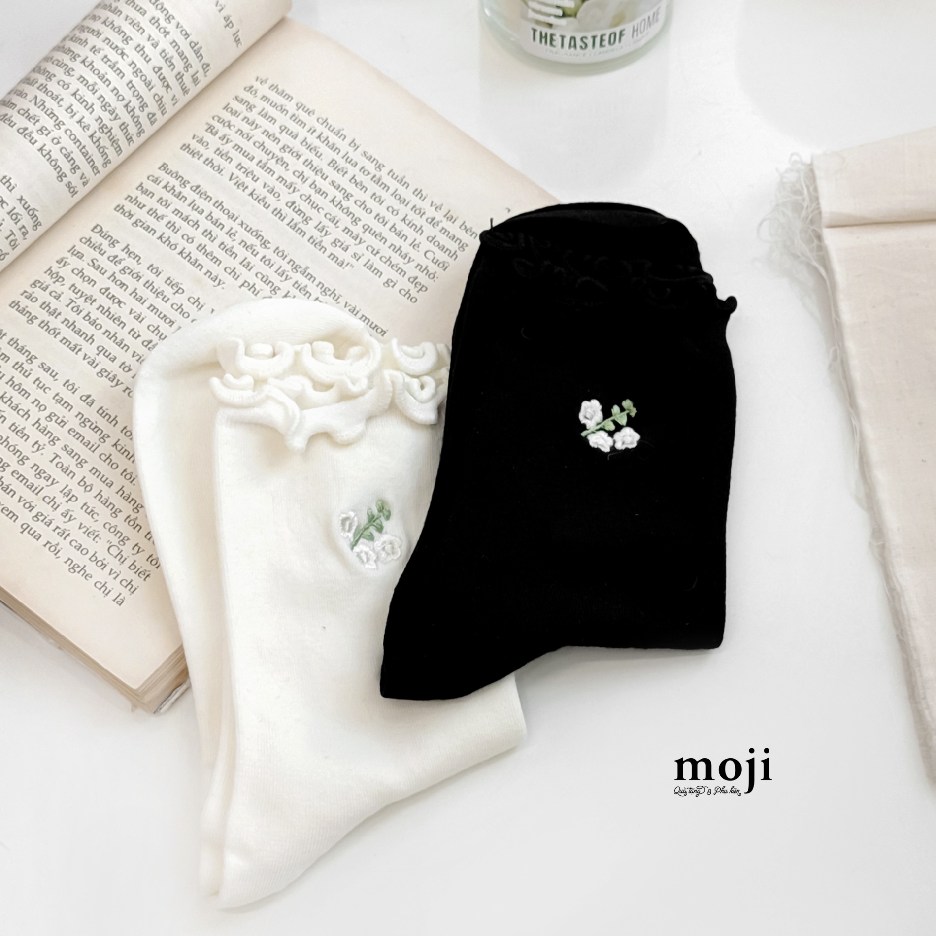 Tất vớ cổ cao Little flower hoa nhỏ