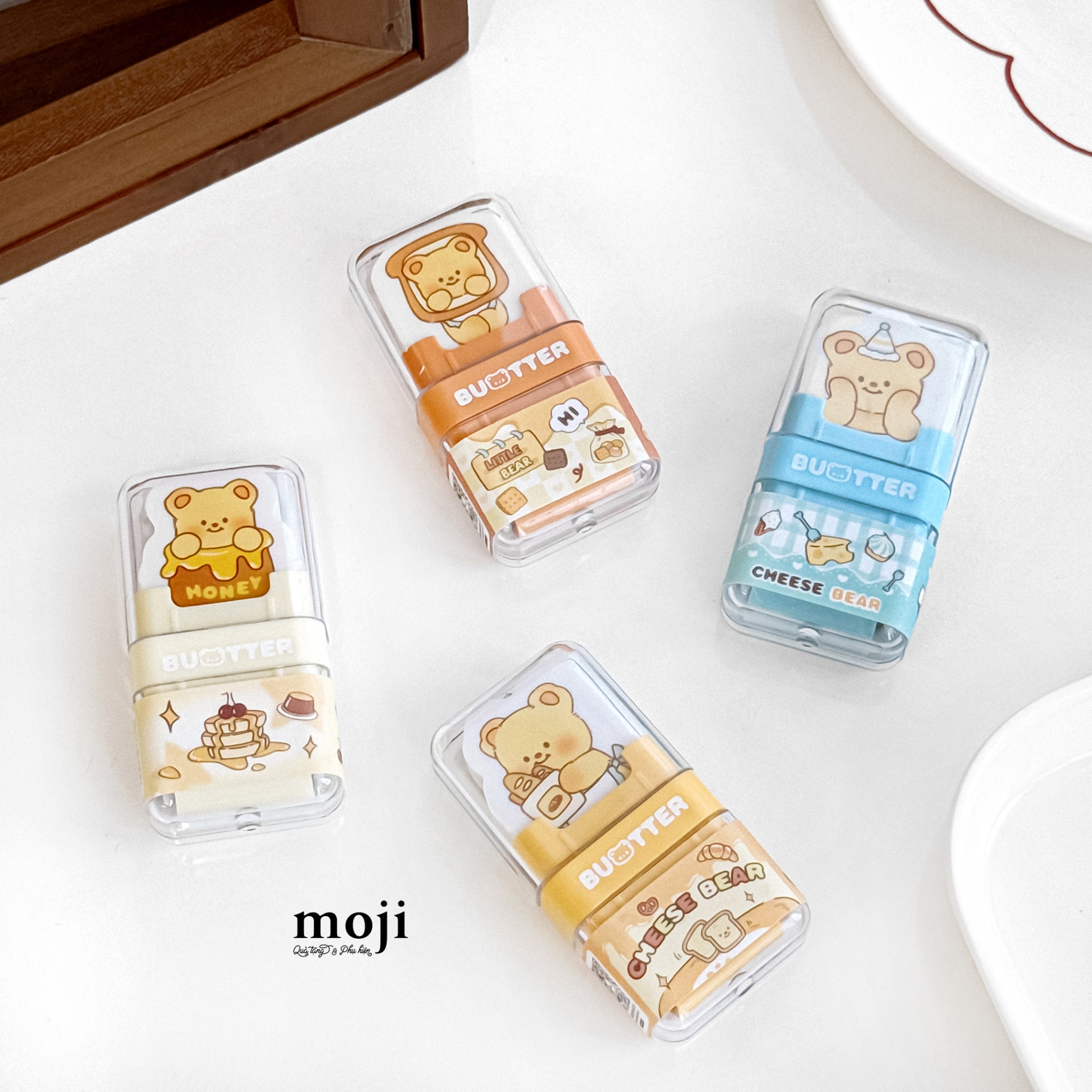 Cục tẩy gôm Butter bear bread honey party