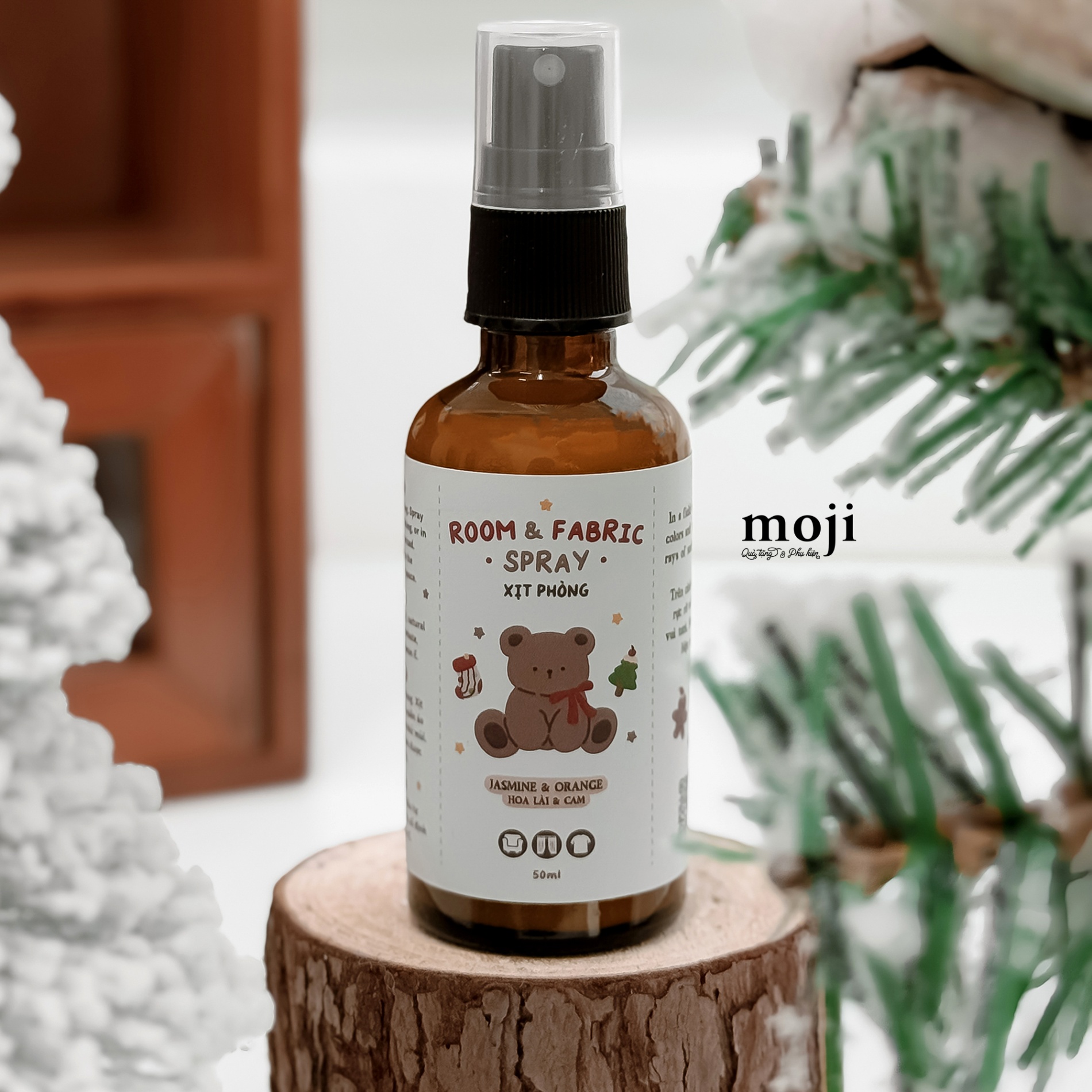 Xịt phòng Baby bear with jasmine orange Xmas 50ml