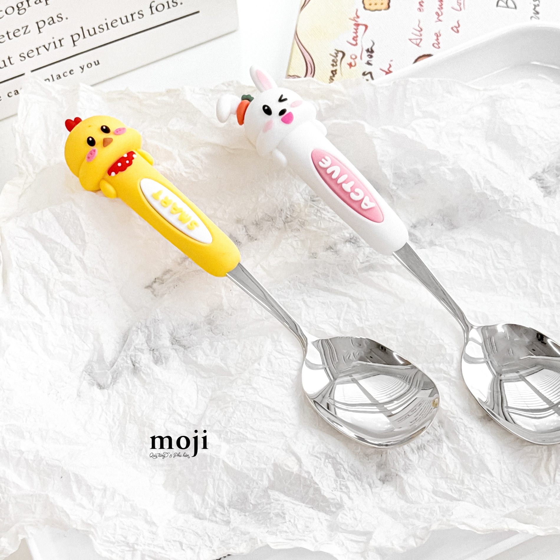 Thìa muỗng inox Smart duck active rabbit