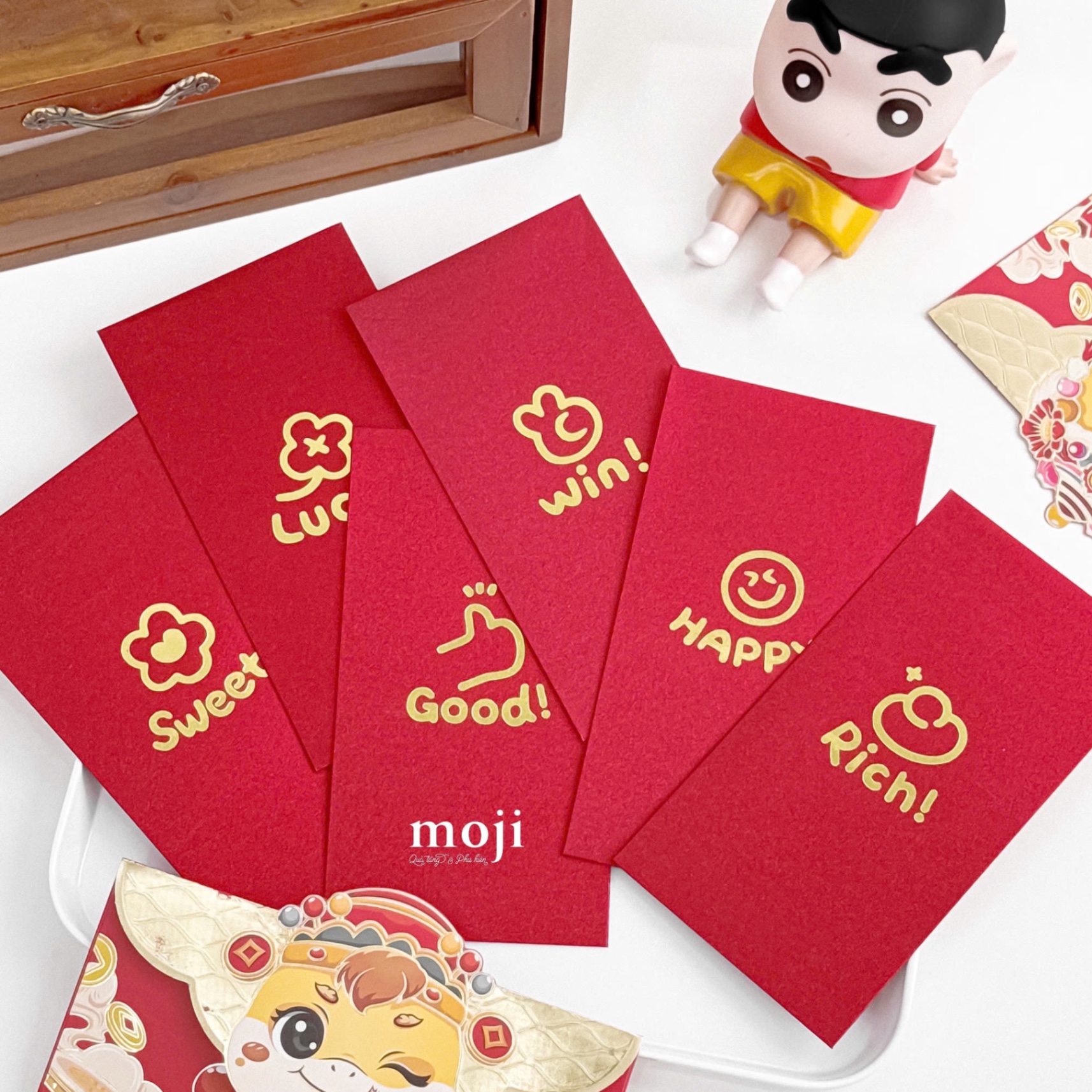 Bao lì xì Good luck rich sweet win set6