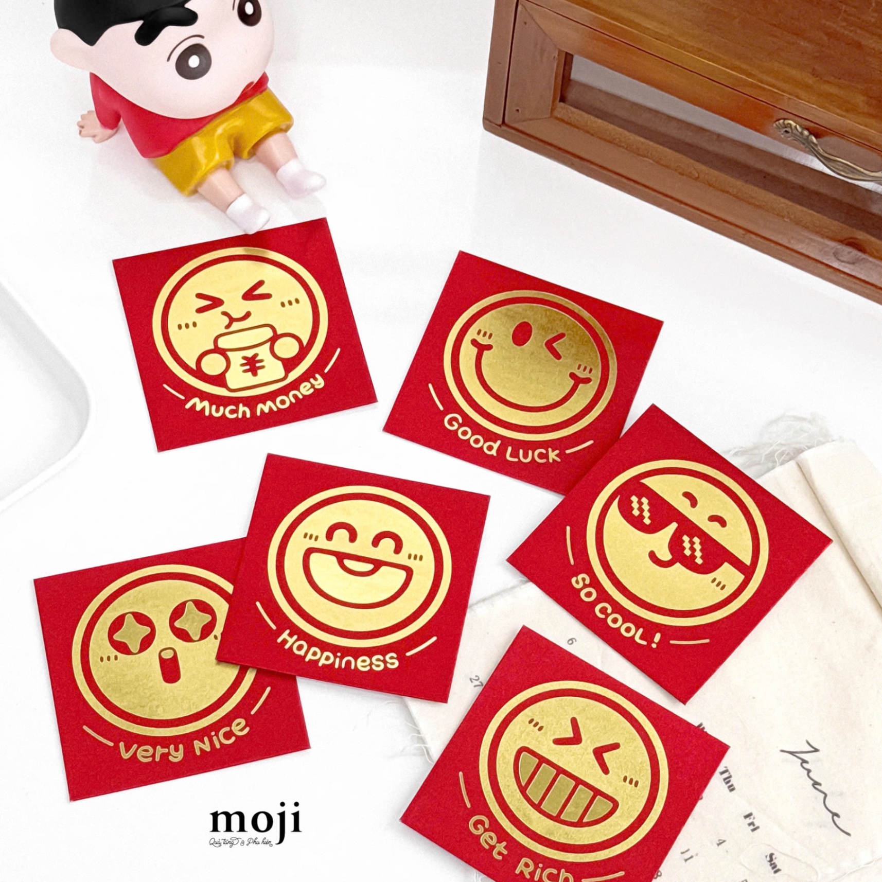 Bao lì xì Smiley biểu cảm set6