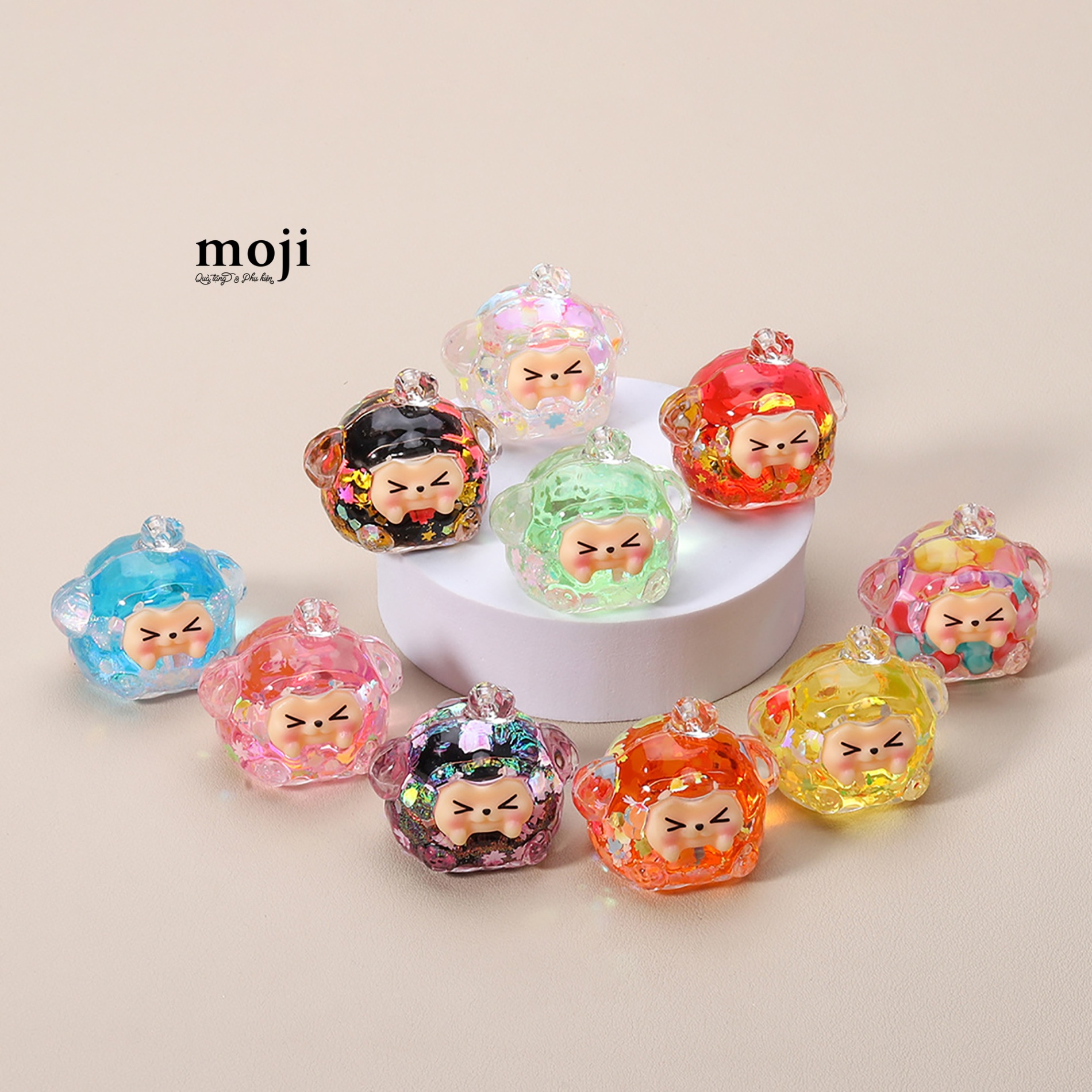 Blindbox túi mù Kiki nước cún ngồi 4x4x4