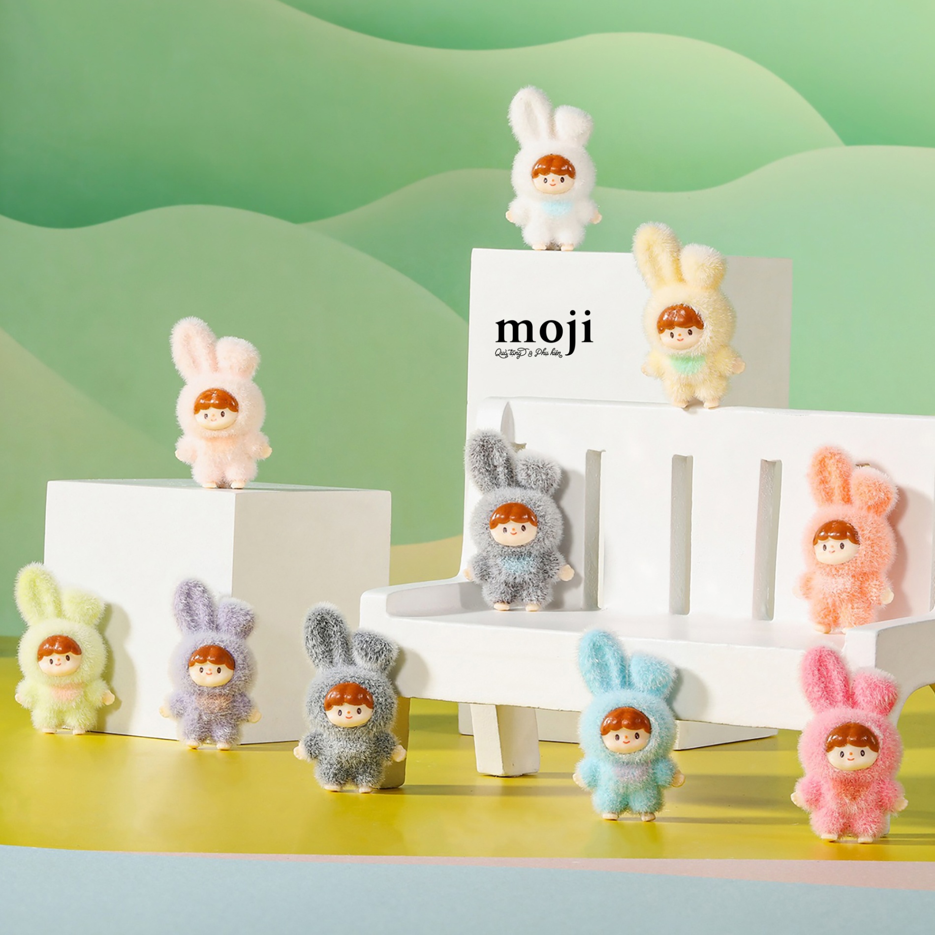 Blindbox túi mù unoff Zzoton Delicious Bunny lông ngắn 3cm