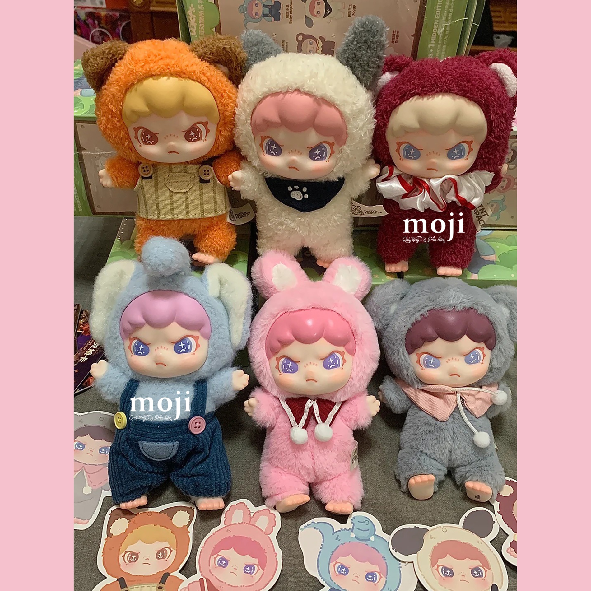 Blindbox official DORA Animals Series Vinyl Plush Doll