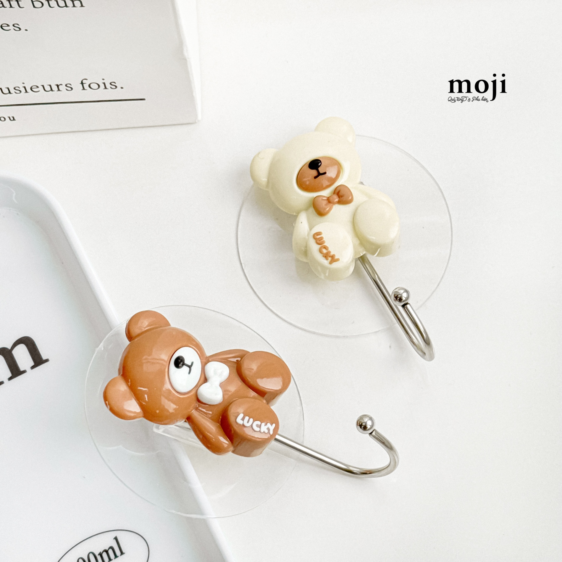 Móc treo đồ Baby bear lucky bow nơ