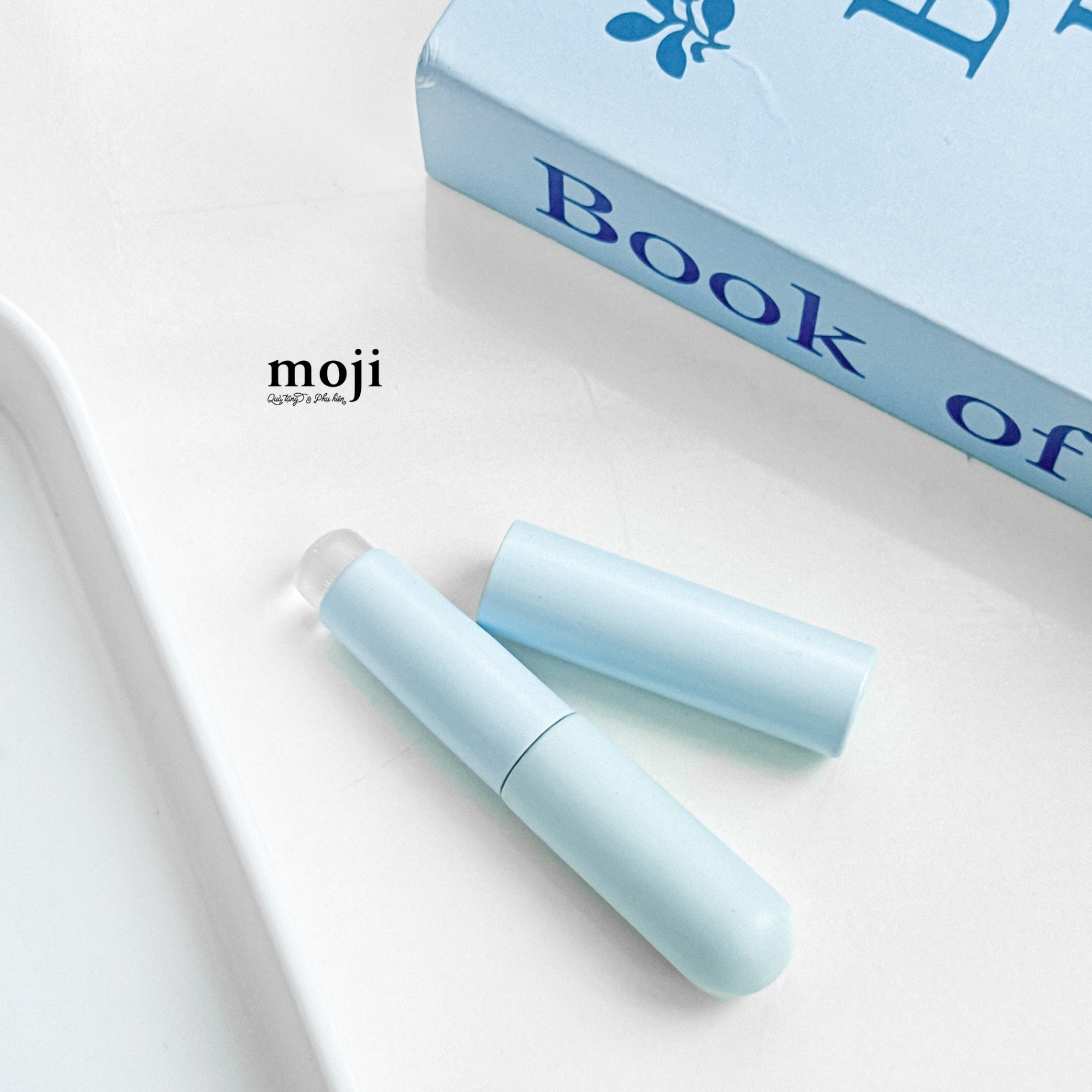 Cọ trang điểm MJ silicone Blue lipstick shape có nắp