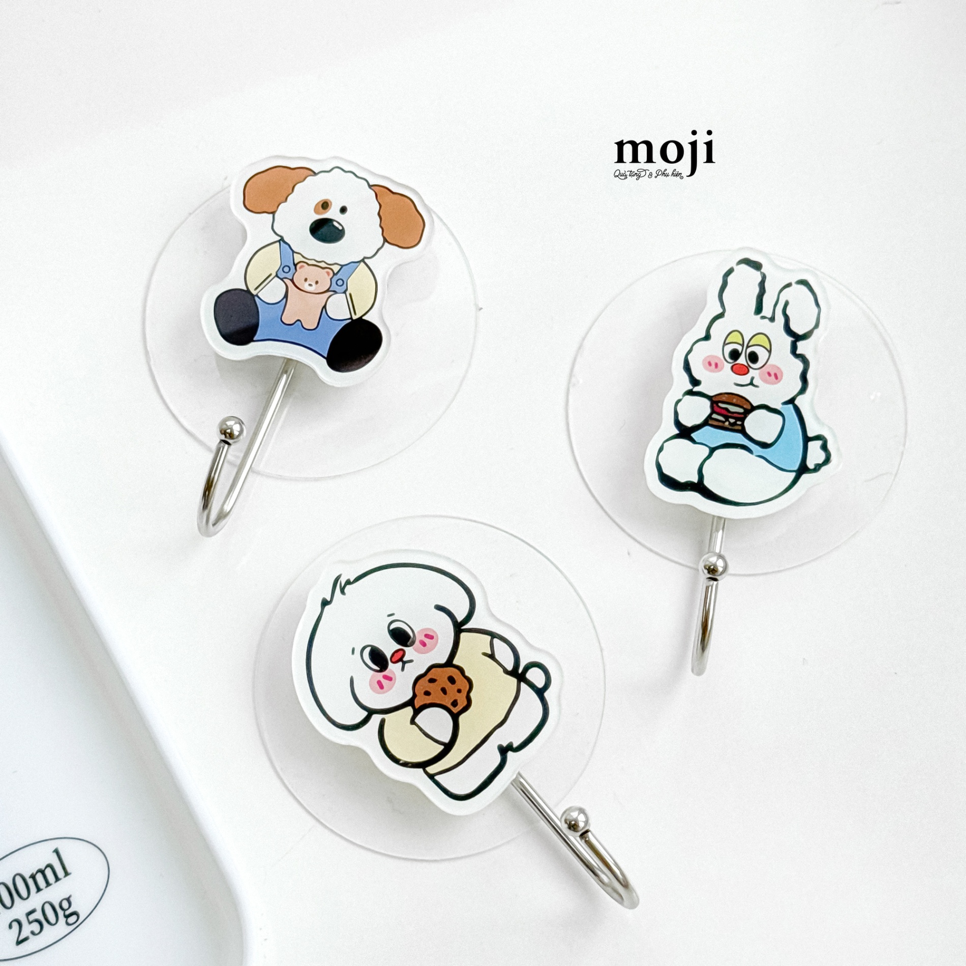 Móc treo đồ Cute dog rabbit biểu cảm