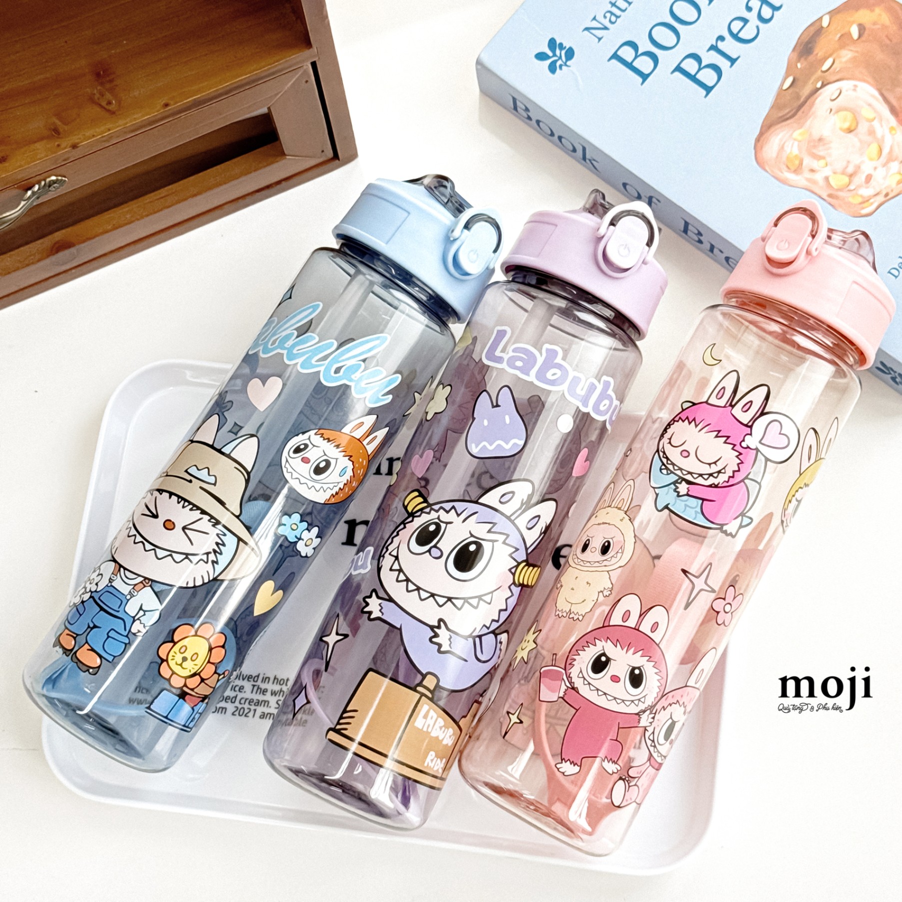 Bình nước nhựa unoff Labubu happy day 800ml