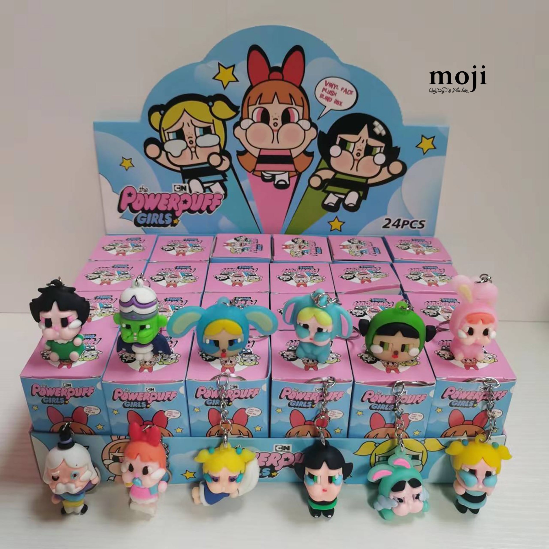 Blindbox móc khóa unoff CRYBABY x Powerpuff Girls