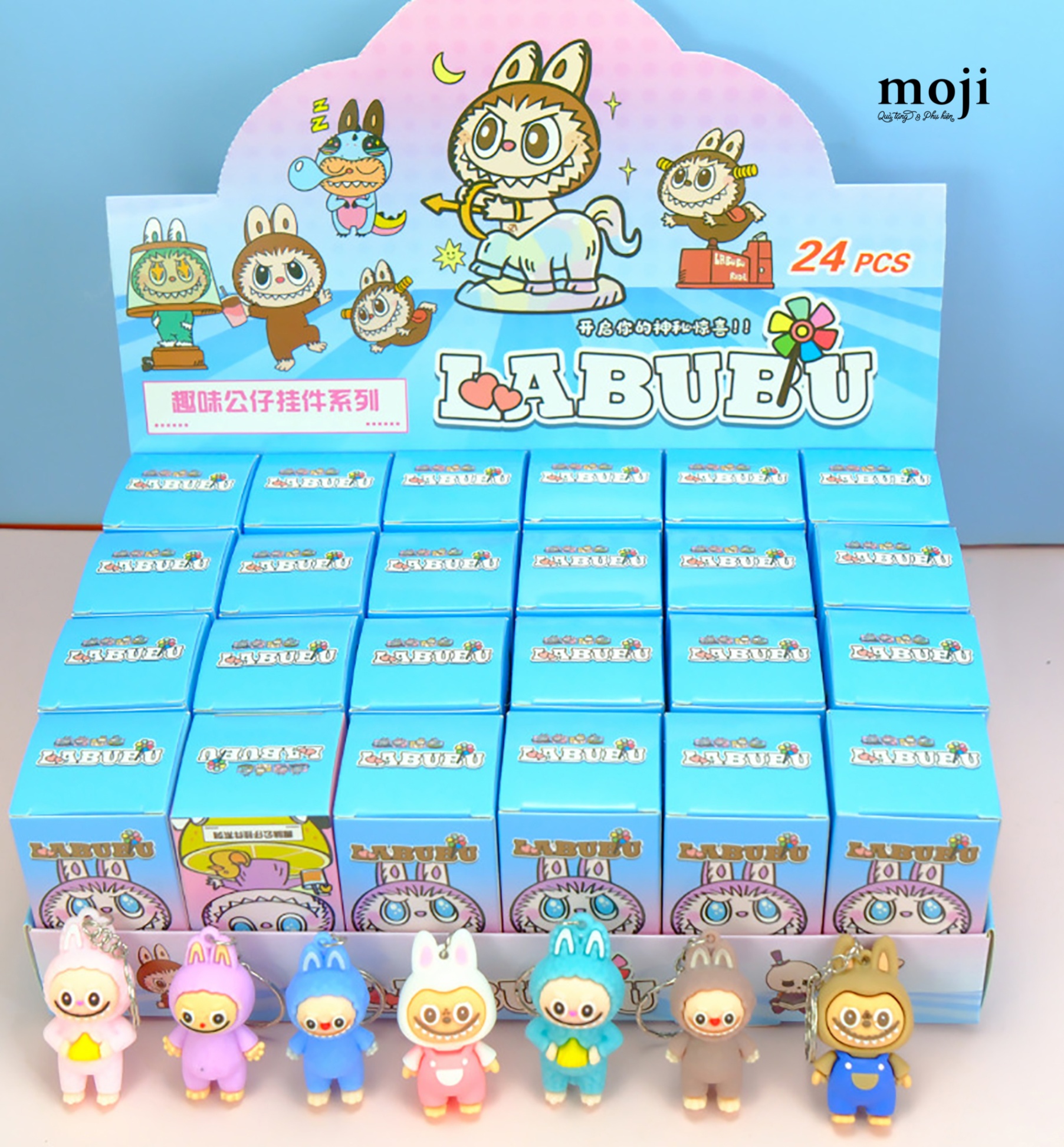 Blindbox móc khóa unoff Labubu đứng