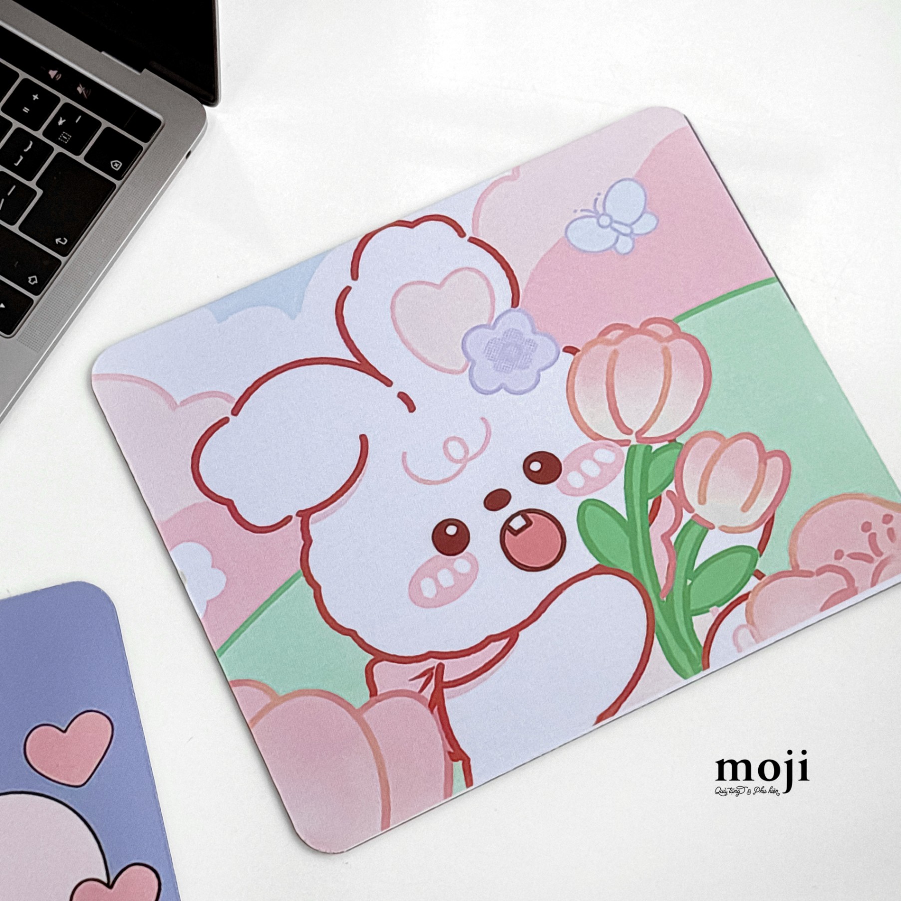 Lót chuột Rabbit fruit peach 21x26