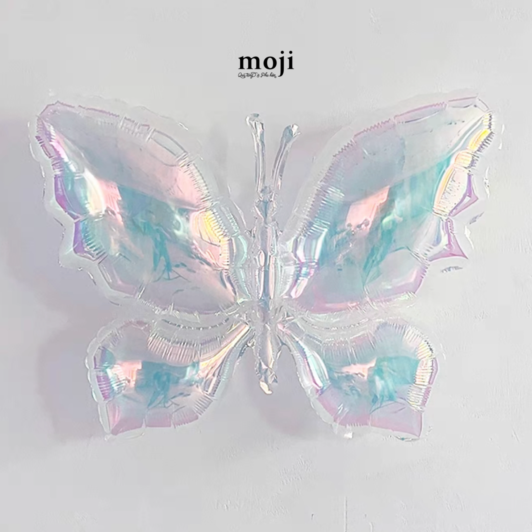 Bóng bay trang trí party Butterfly hologram trong suốt 72x100