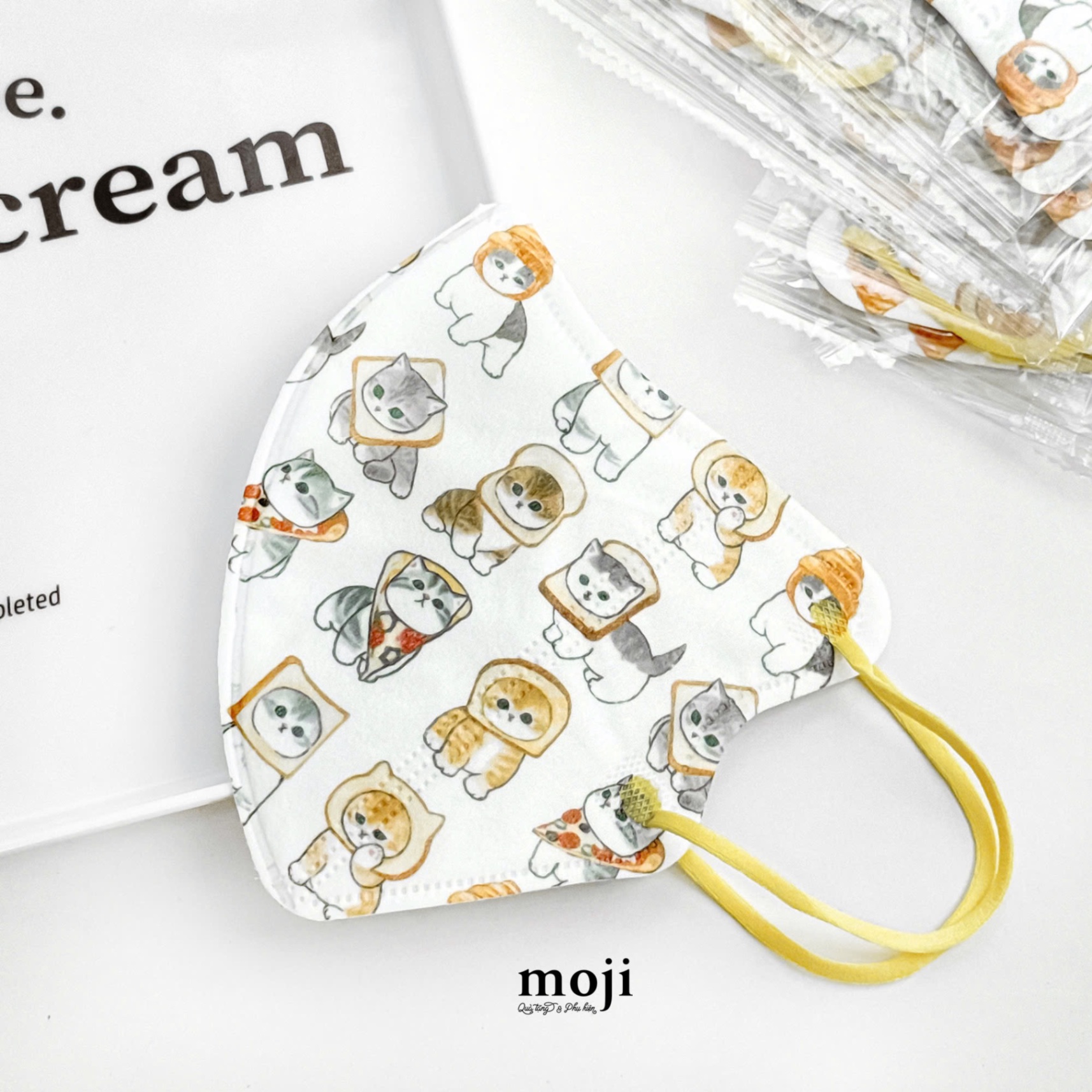 Khẩu trang set10 Mofusand cat cosplay food